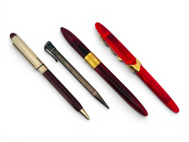 Set of 4 pens. - Lot 147