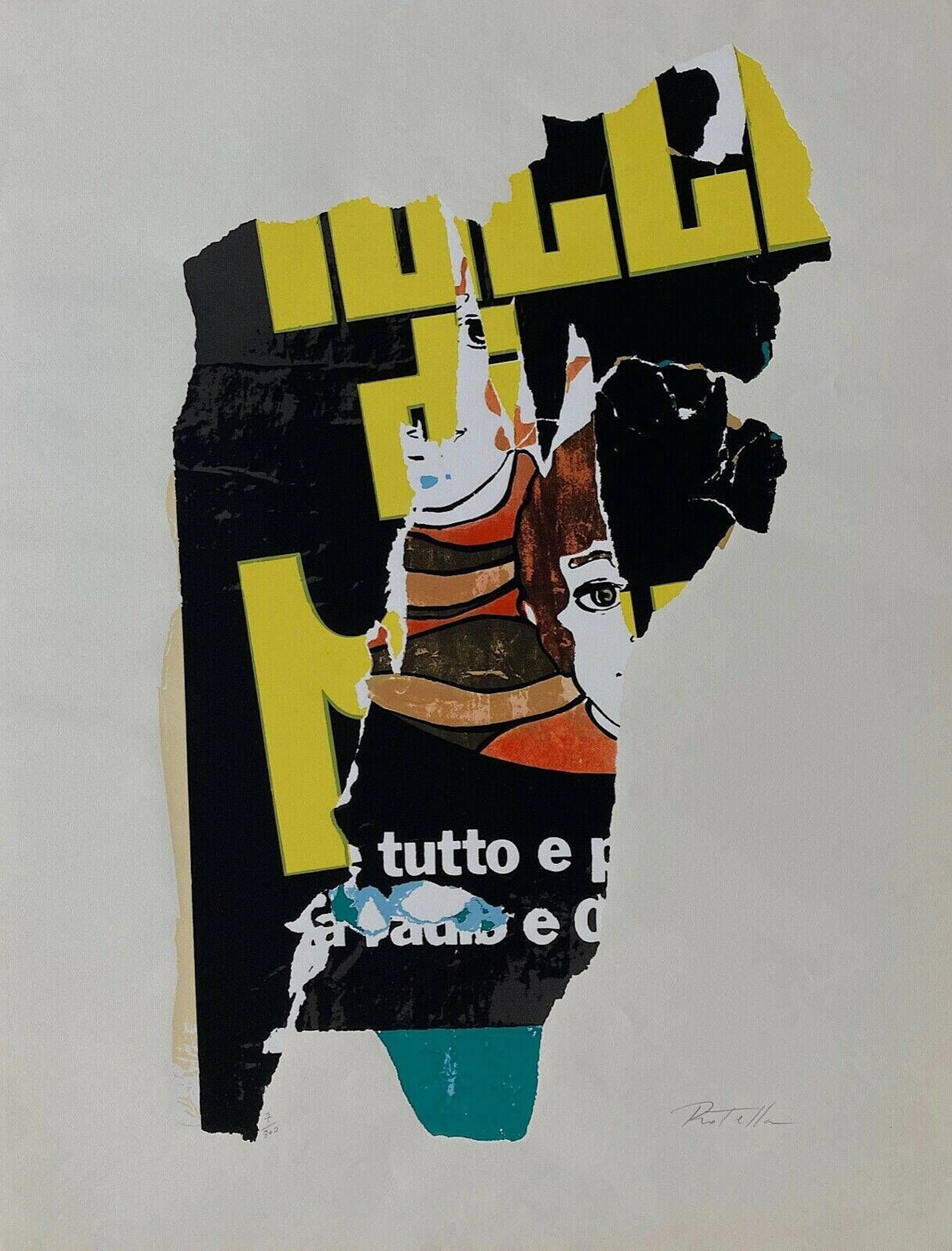 ROTELLA Mimmo Original silkscreen, signed lower right, numbe - Lot 128