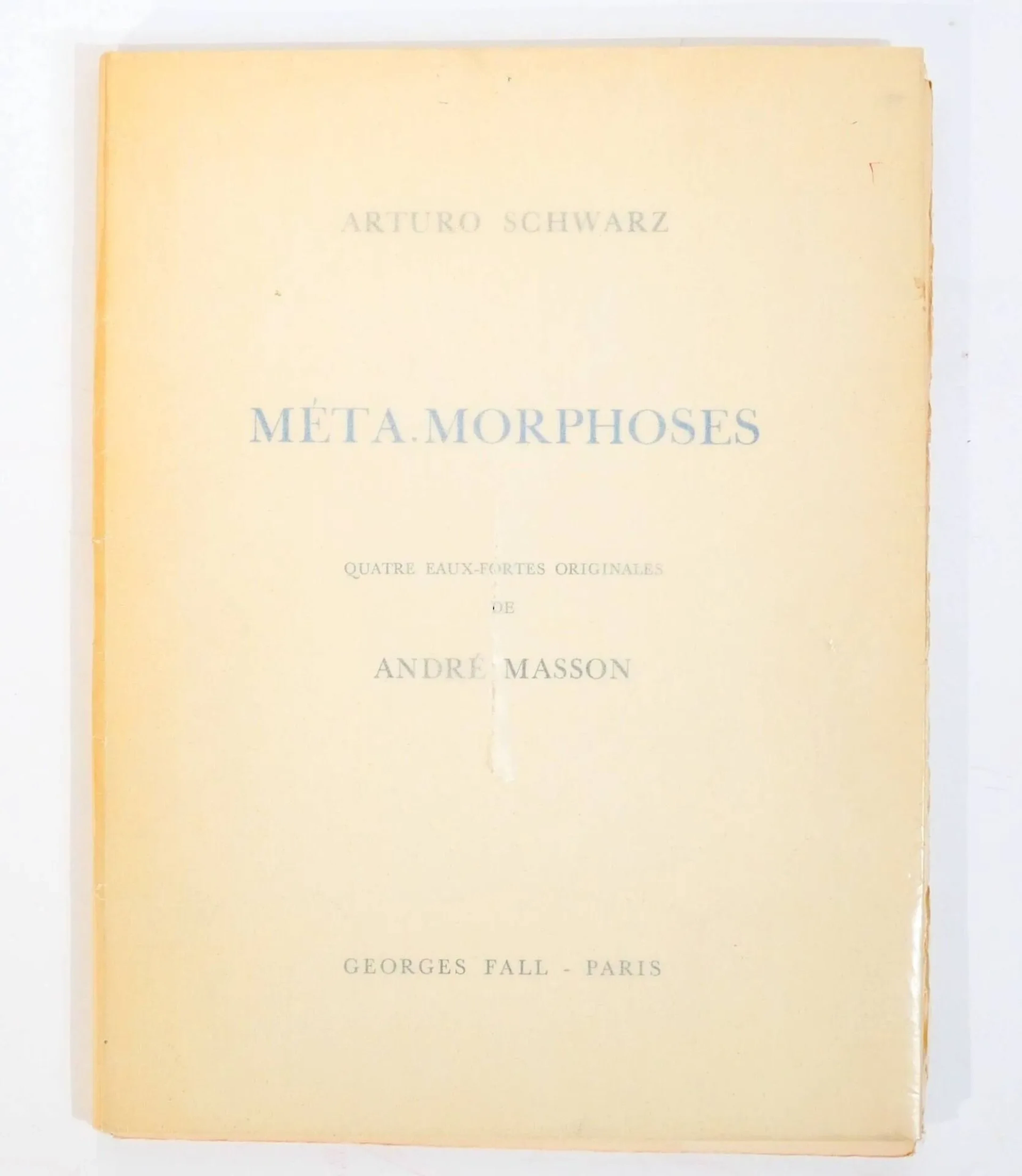 [MASSON (André)]. SCHWARZ (Arturo). Meta.morphoses. Paris, G - Lot 171