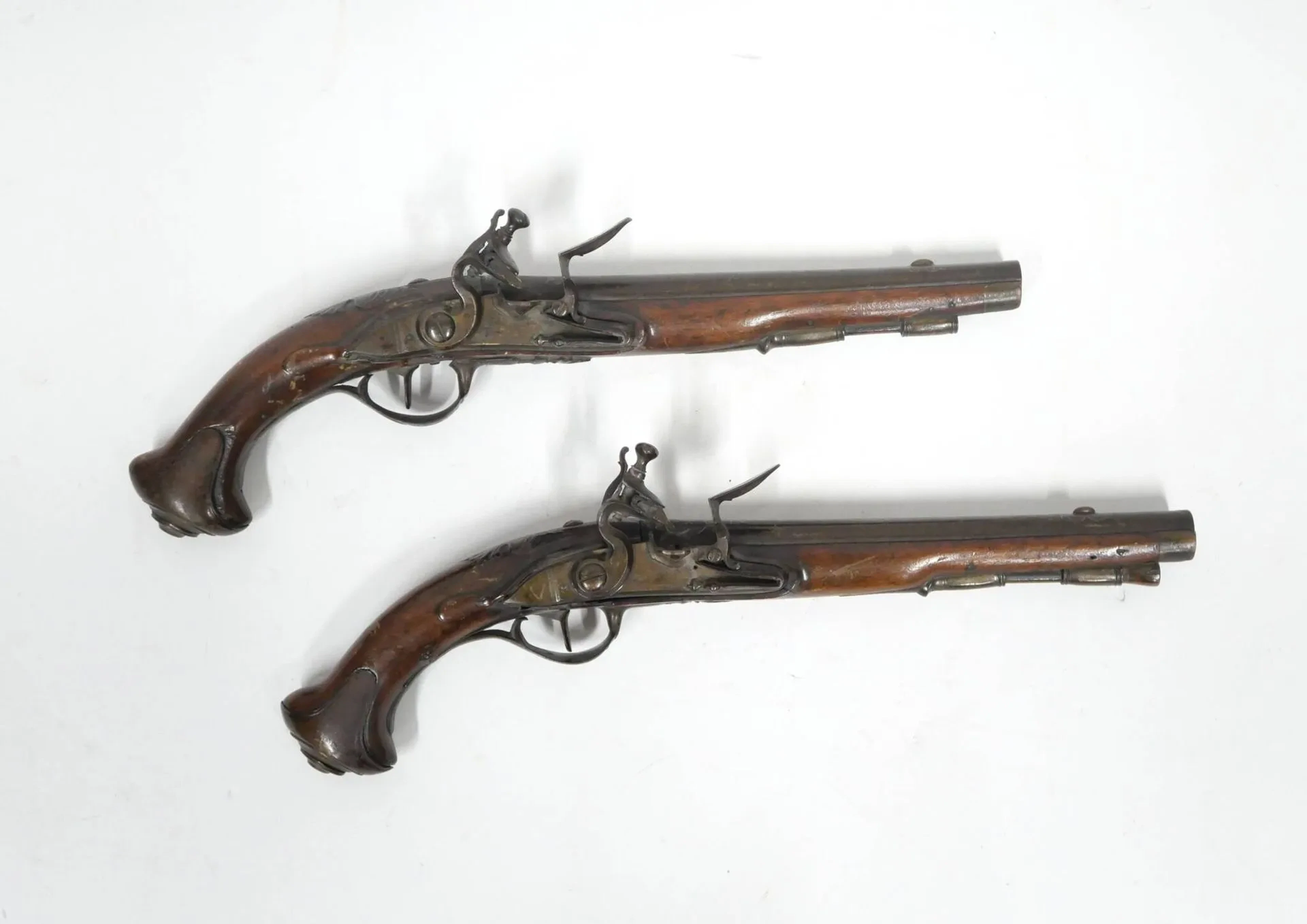 Pair of pommel guns, 18th century. - Lot 42