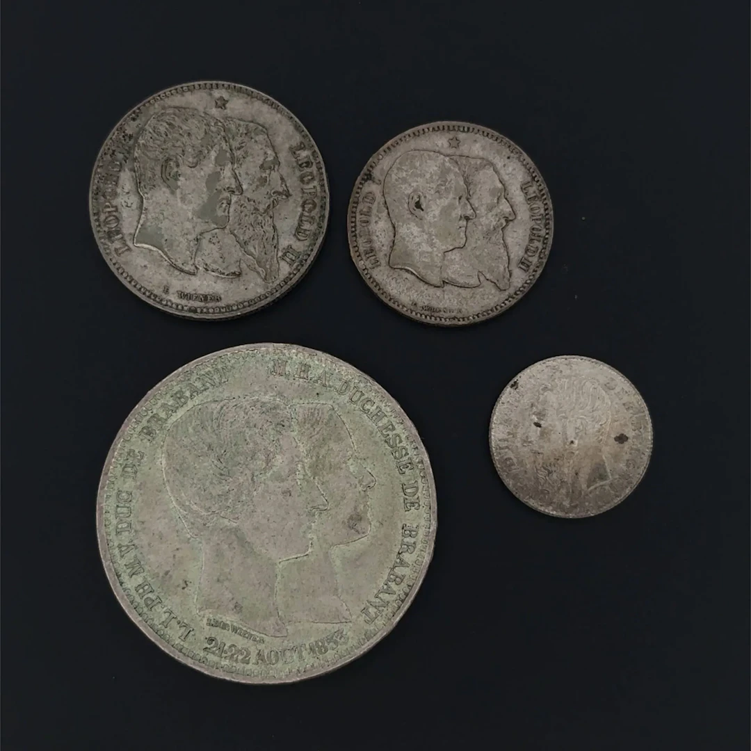 Belgium – Set of 4 silver coins - Lot 69
