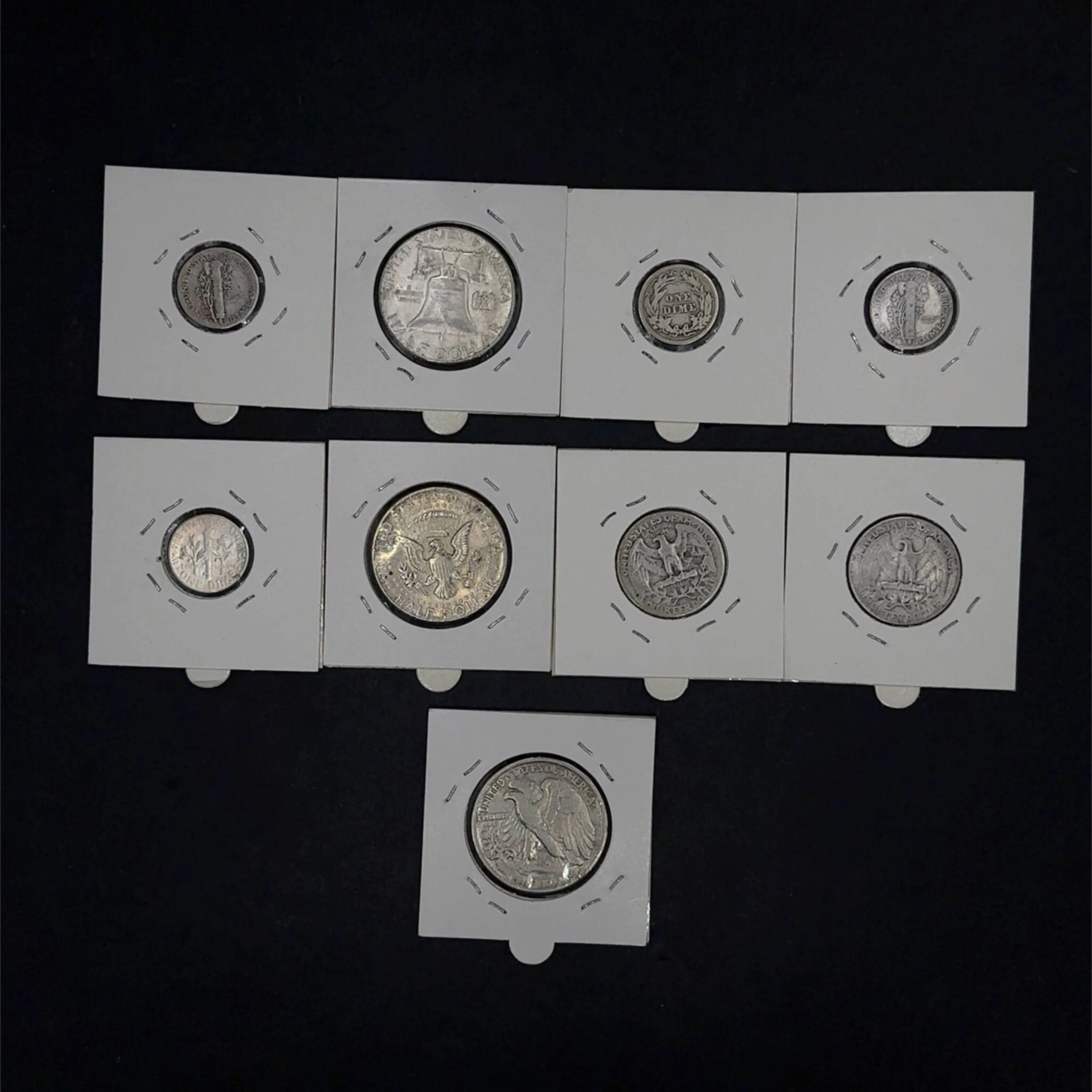 United States—Set of approximately 40 silver fractional coin - Lot 148