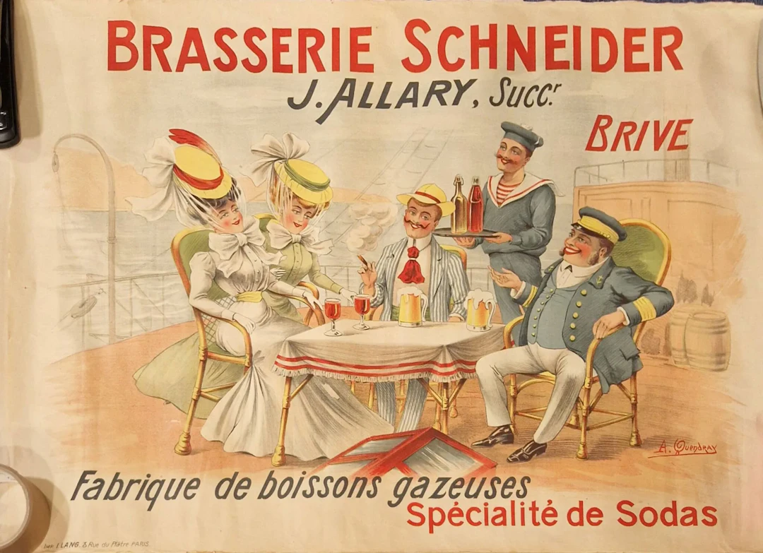 Brasserie Schneider - J. Allary, Brive. Soft drink factory, - Lot 78