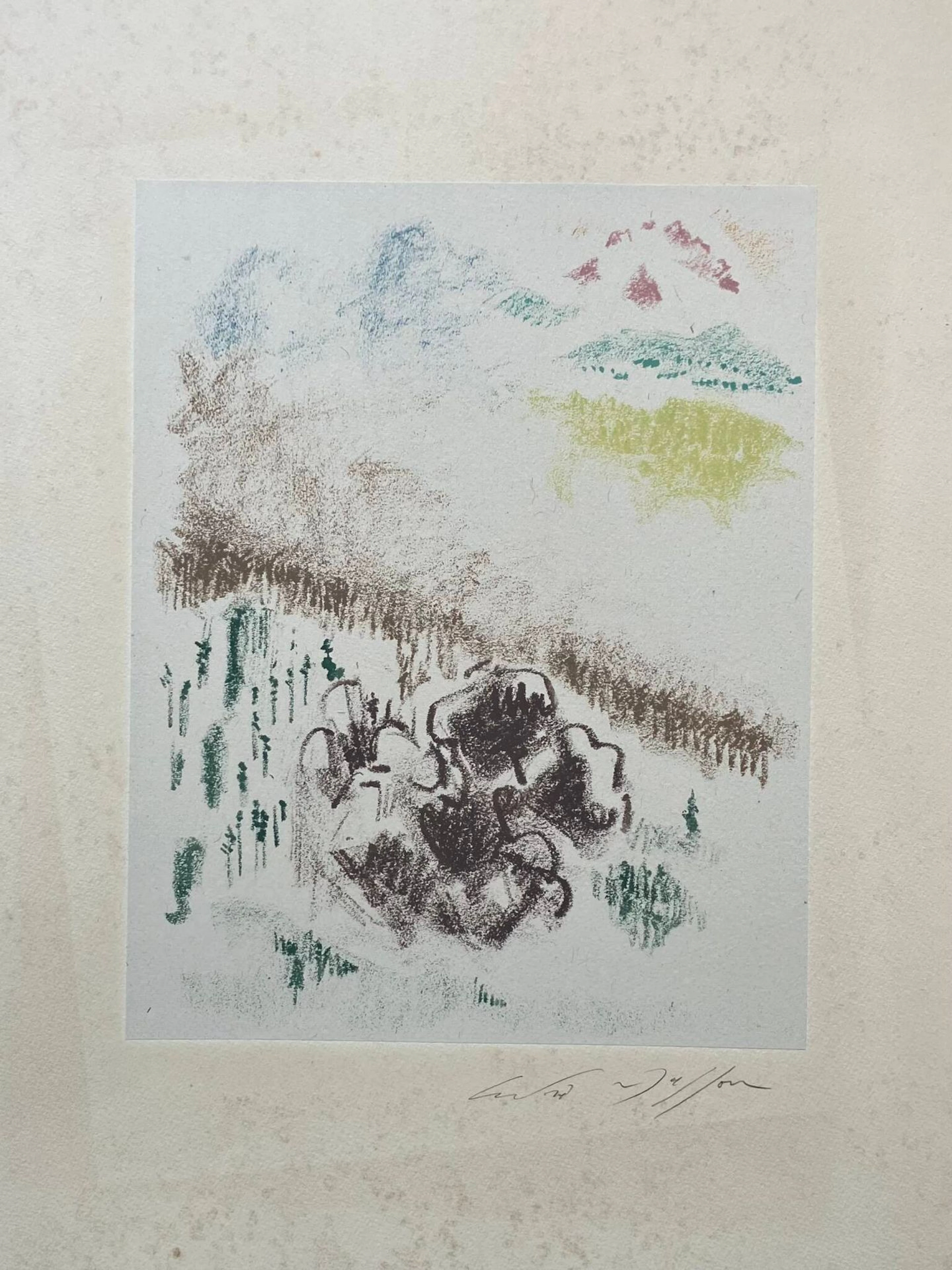MASSON André Lithograph signed lower right, justified "bon à - Lot 461