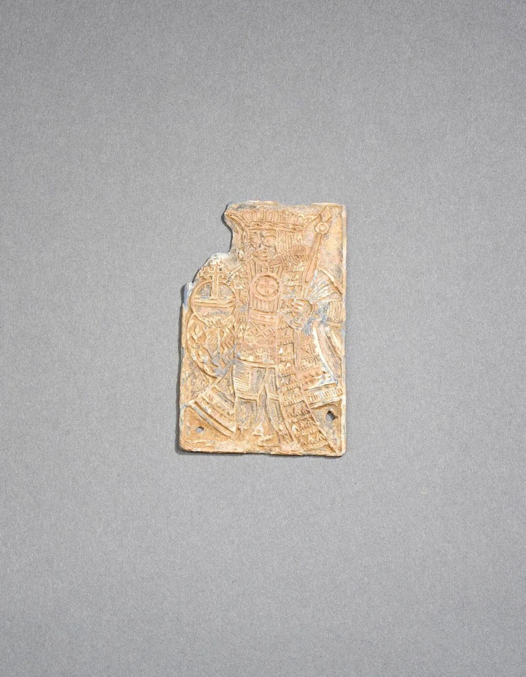 Playing card die in lead and pewter featuring a king, probab - Lot 270
