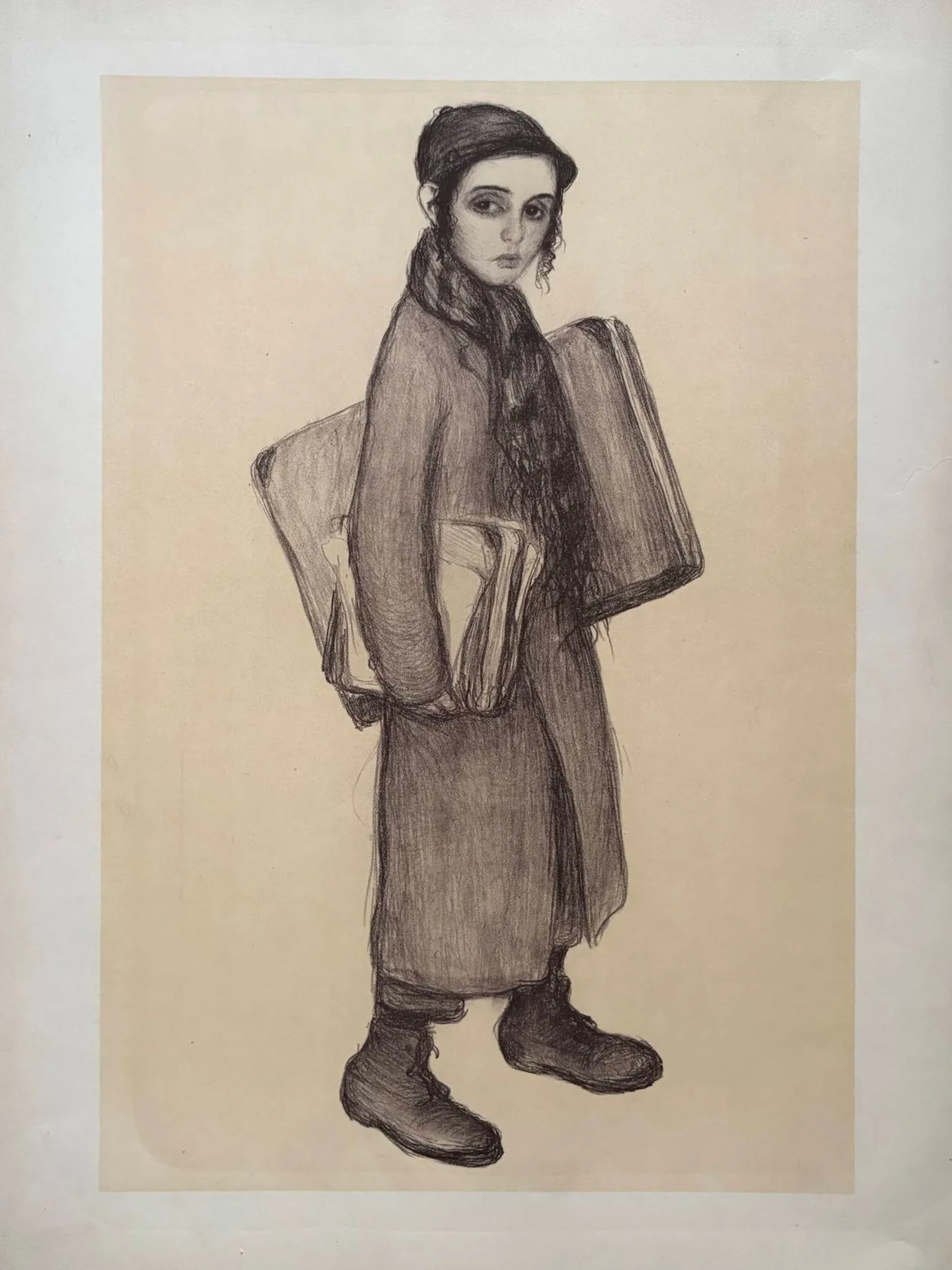 Abel Pann Lithographie "Guerre 14-18", non signée non justifiée, 65 x 50 cm