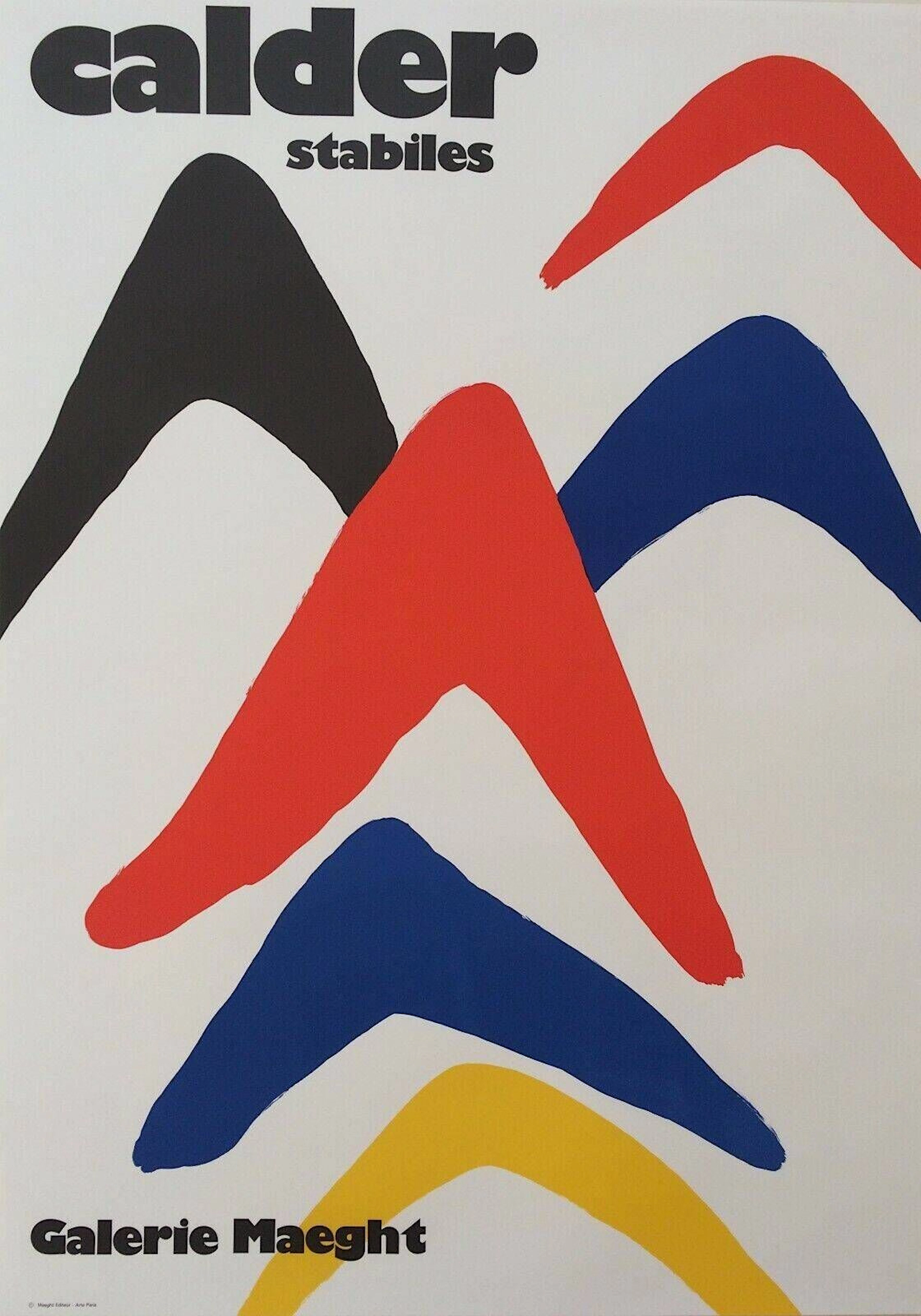CALDER Alexander Lithograph poster 1971 Galerie Maeght, 76 x - Lot 332