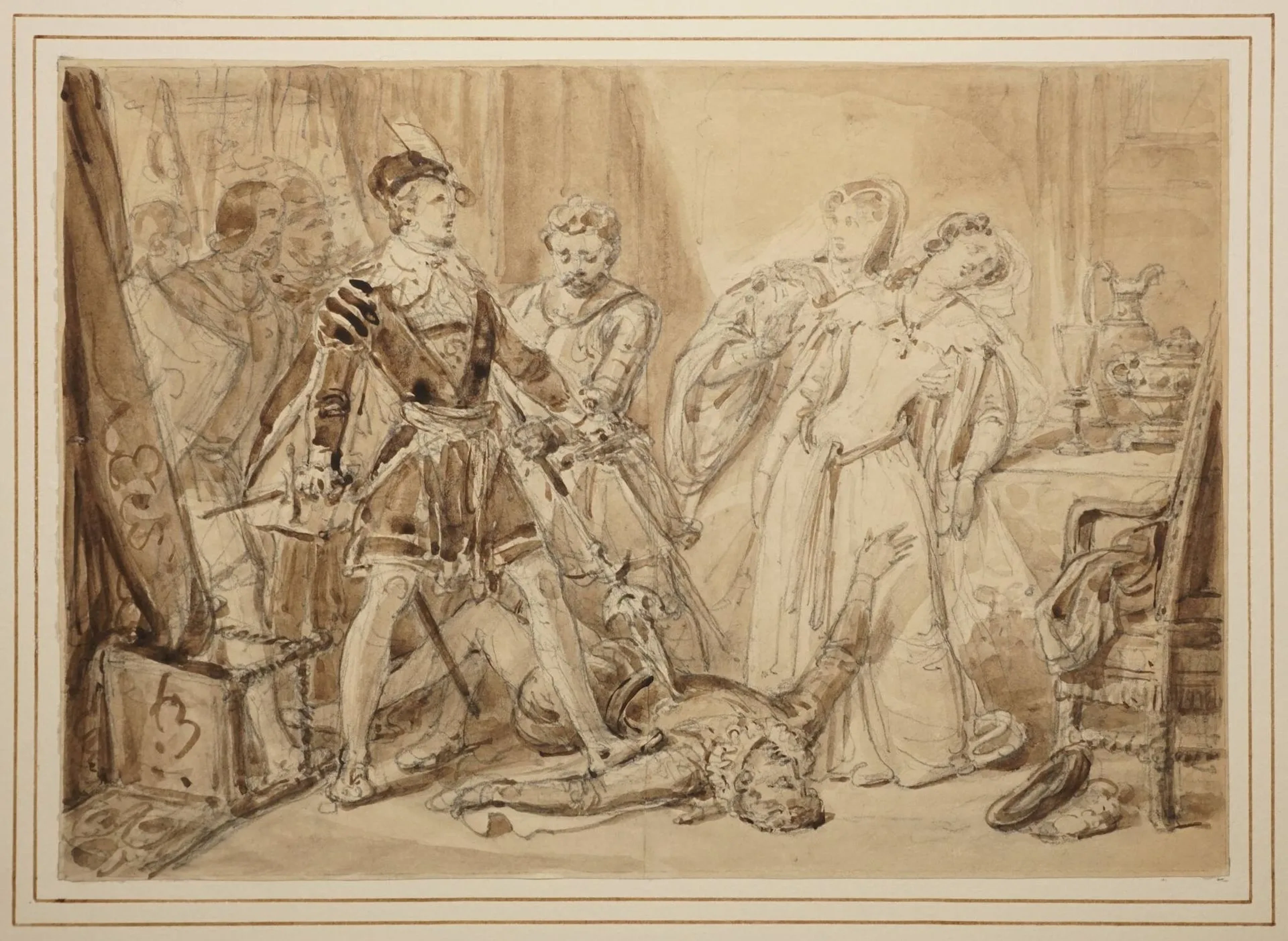 19th century ROMANTIC ECOLE, DEVERIA entourage, - Lot 282