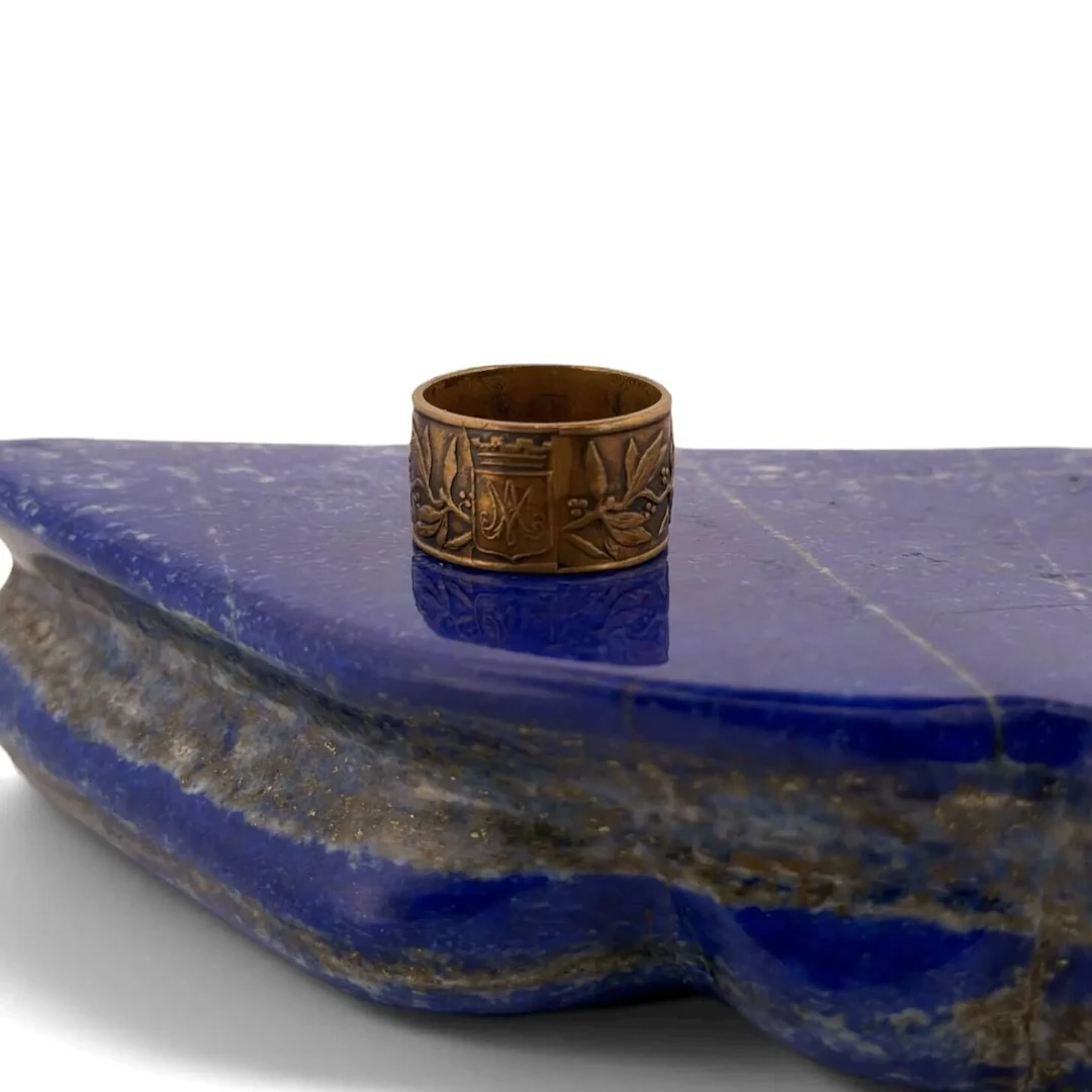 Patriotic ring from the Siege of Paris (1870–1871), made of - Lot 110