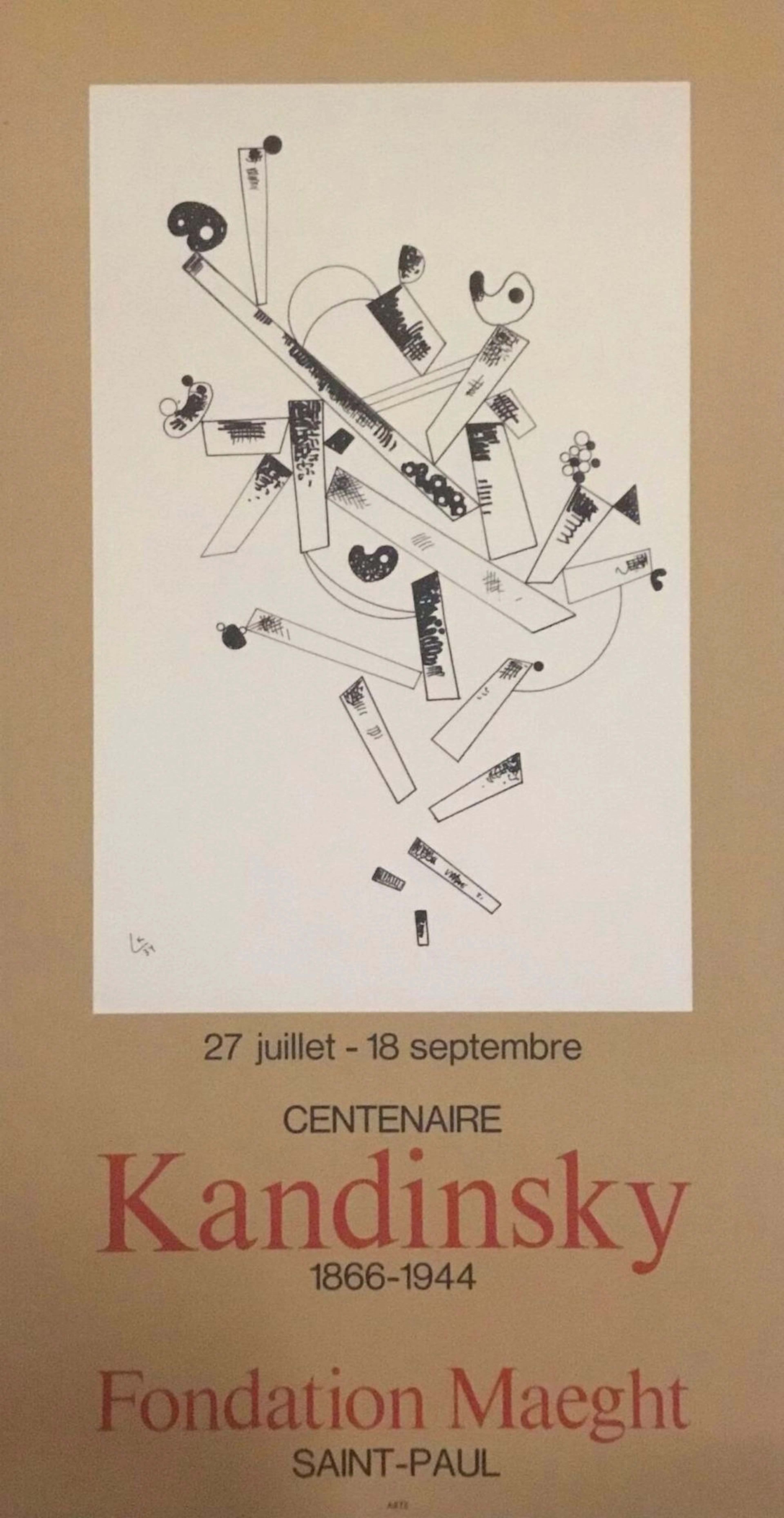 KANDINSKY, Wassily Lithographic print. 58 x 30 cm - Lot 214