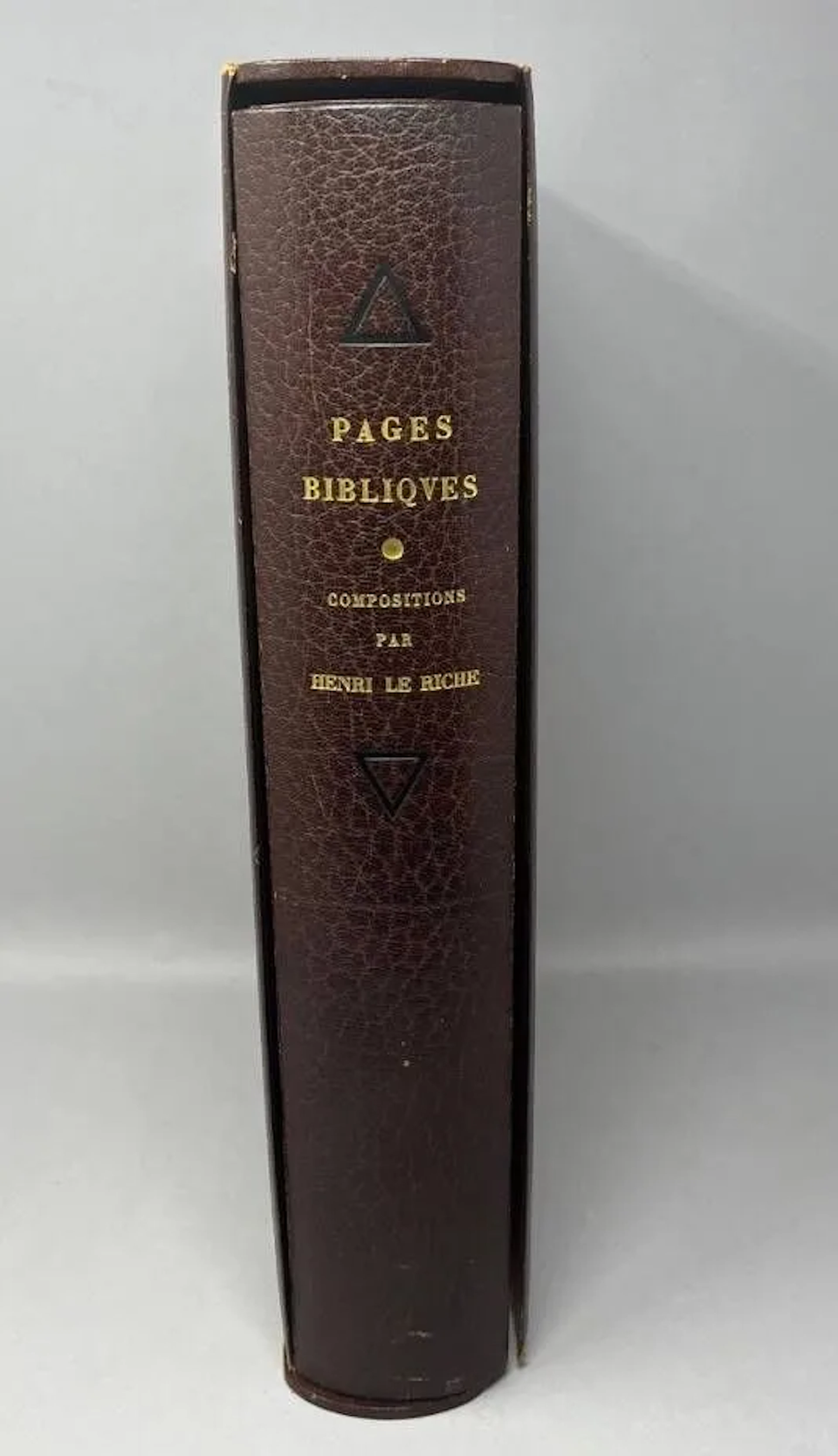 LE RICHE. - Pages bibliques. New translation by Édouard Dhor - Lot 353