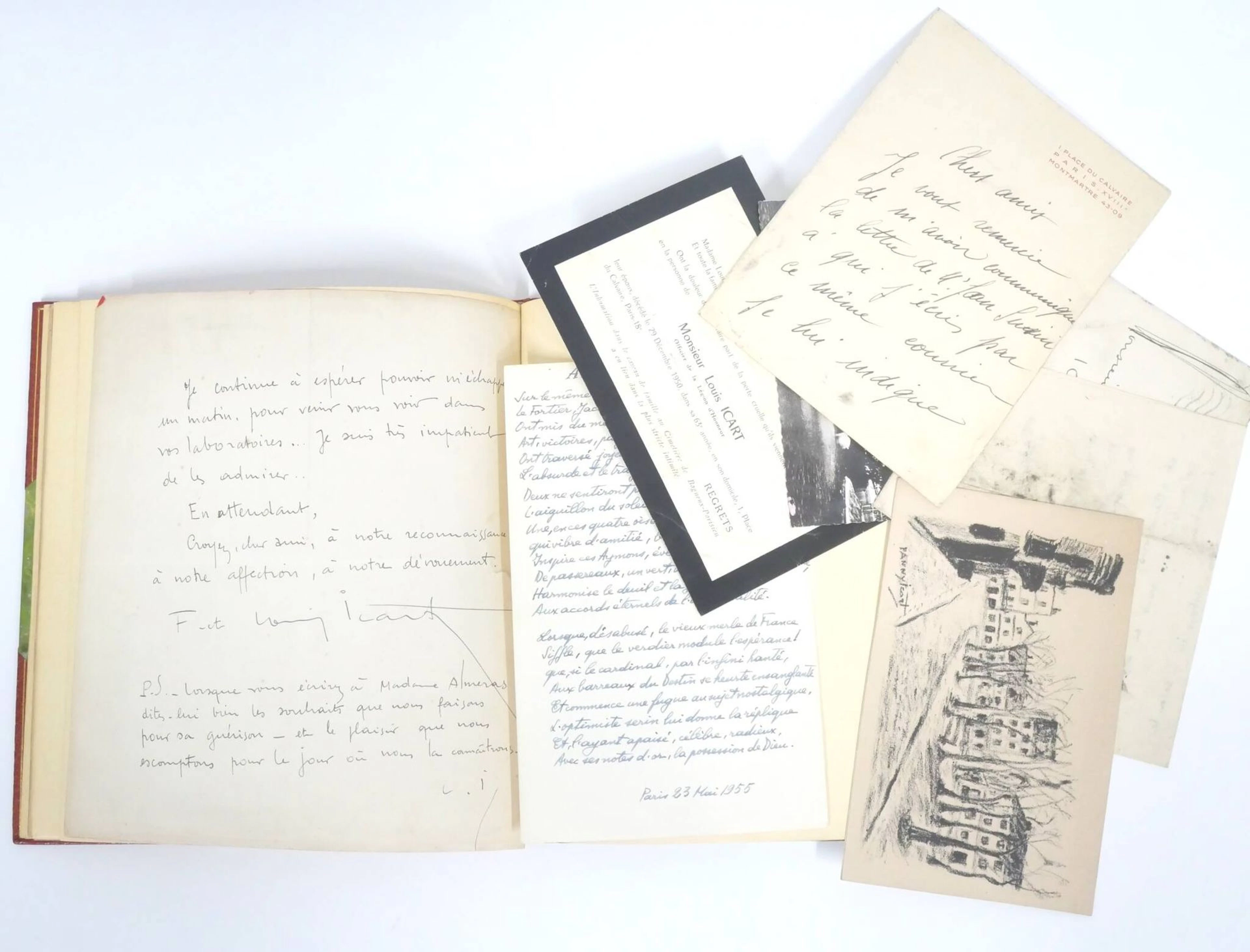 [ICART (Louis)]. Set of letters and documents bound in a sma - Lot 56