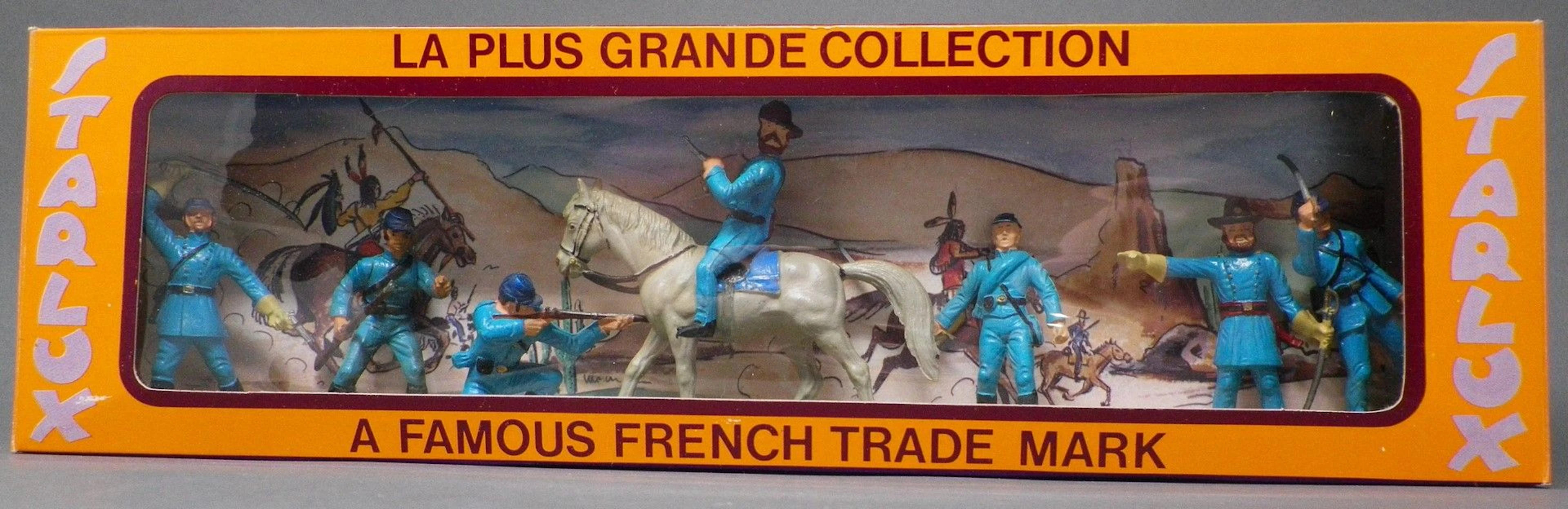 STARLUX - Série SL Coffret diorama, guerre de Sécession (Nordistes). Jouet ancien pouvant présenter des manques de peinture, des chocs ou des manques, y compris pour les conditionnements éventuels. Vendu en l'état et sans réclamations.