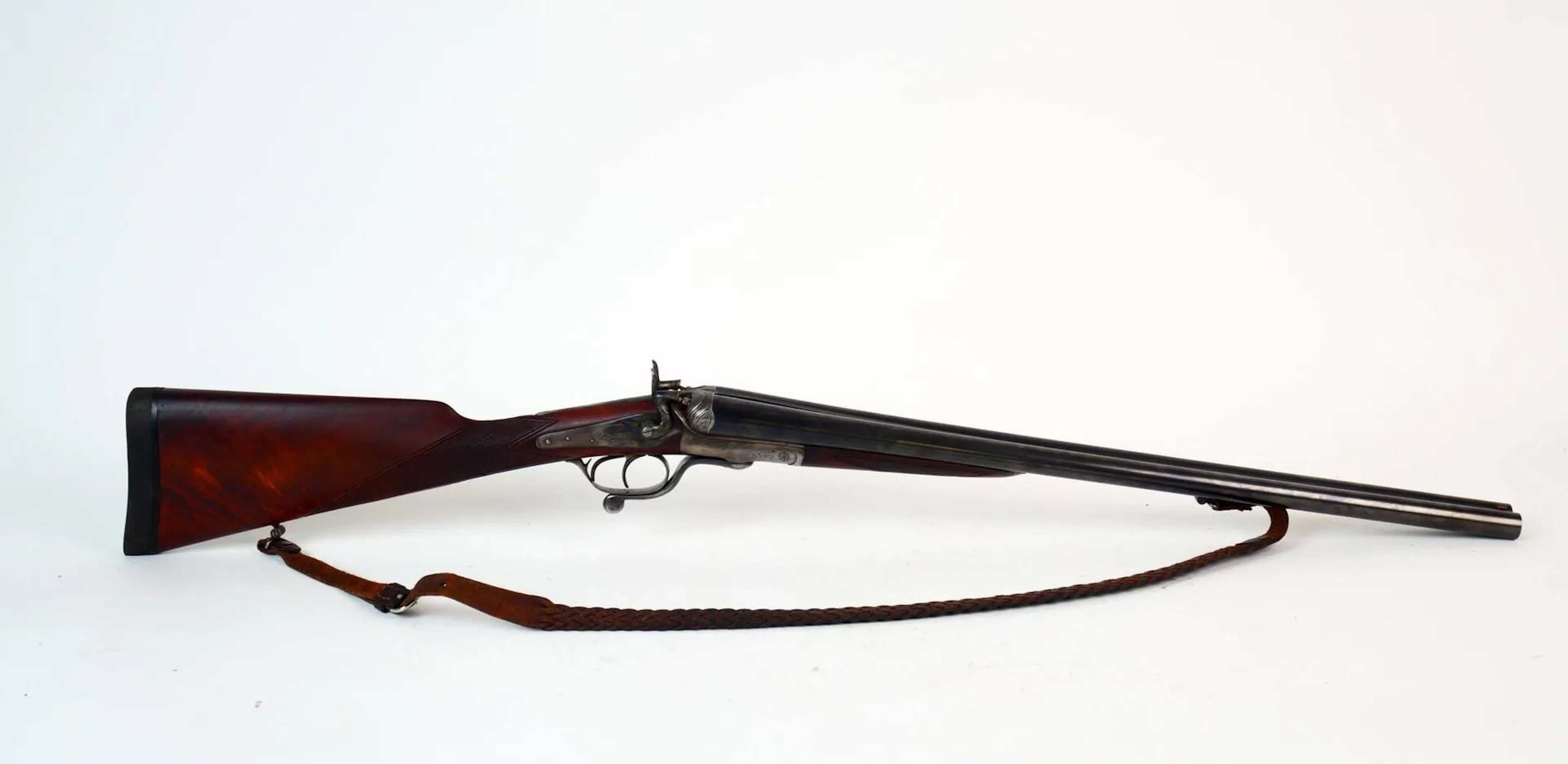 Handcrafted French side-by-side shotgun with external hammer - Lot 62