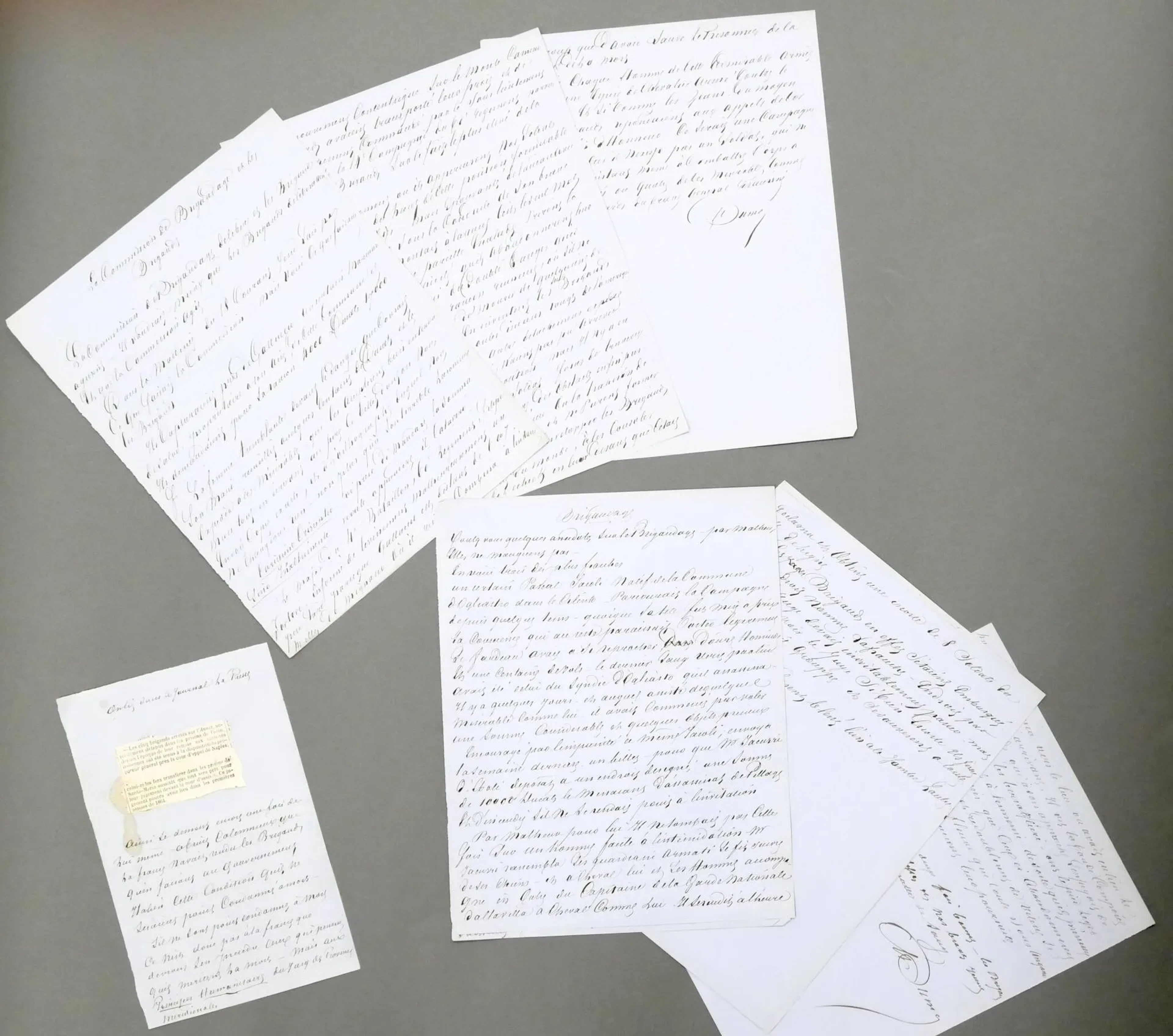 DUMAS, Alexandre (1802-1870). Set of 4 autograph manuscripts - Lot 334