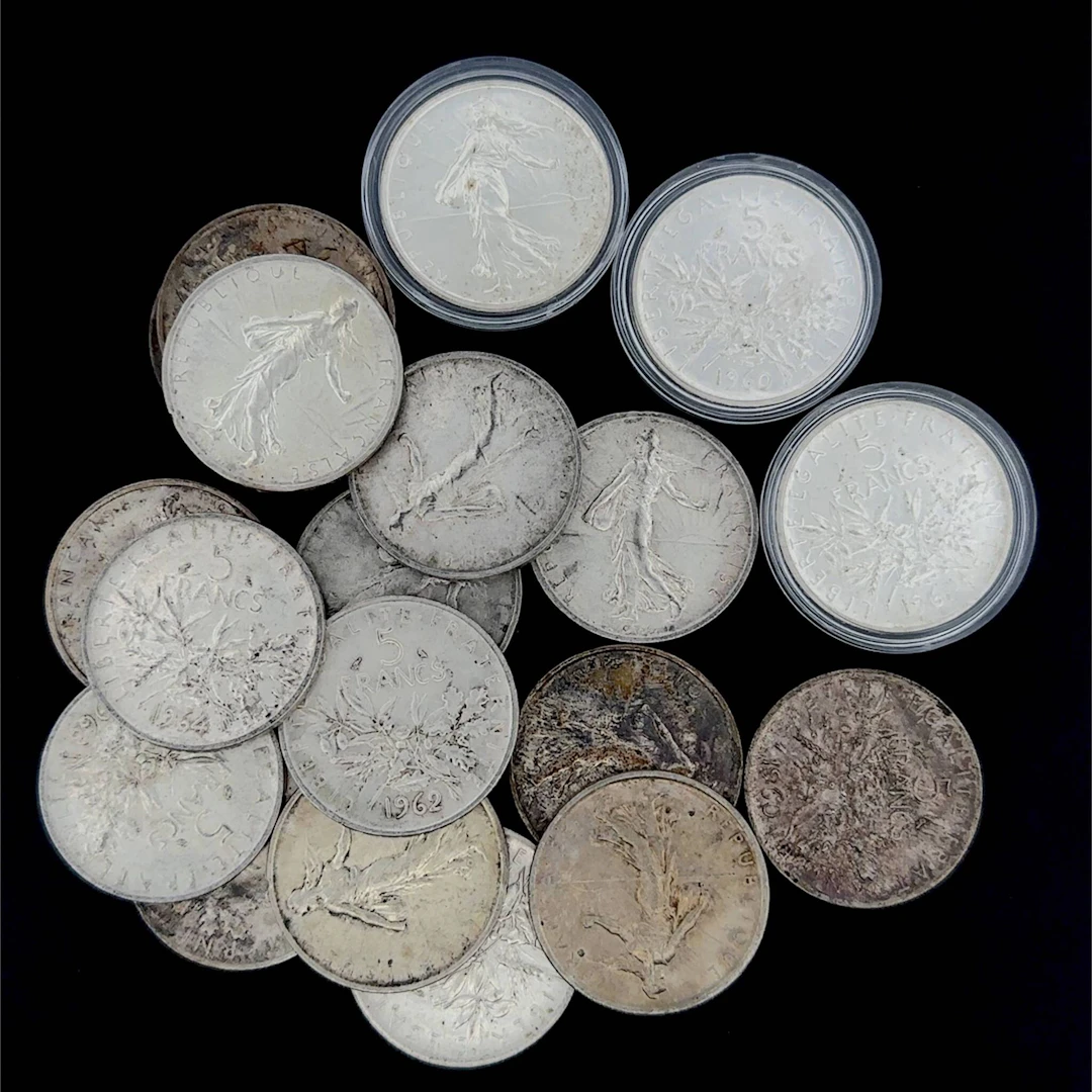 Set of 459 silver coins from 1960 to 1969, "Semeuse" - Lot 153