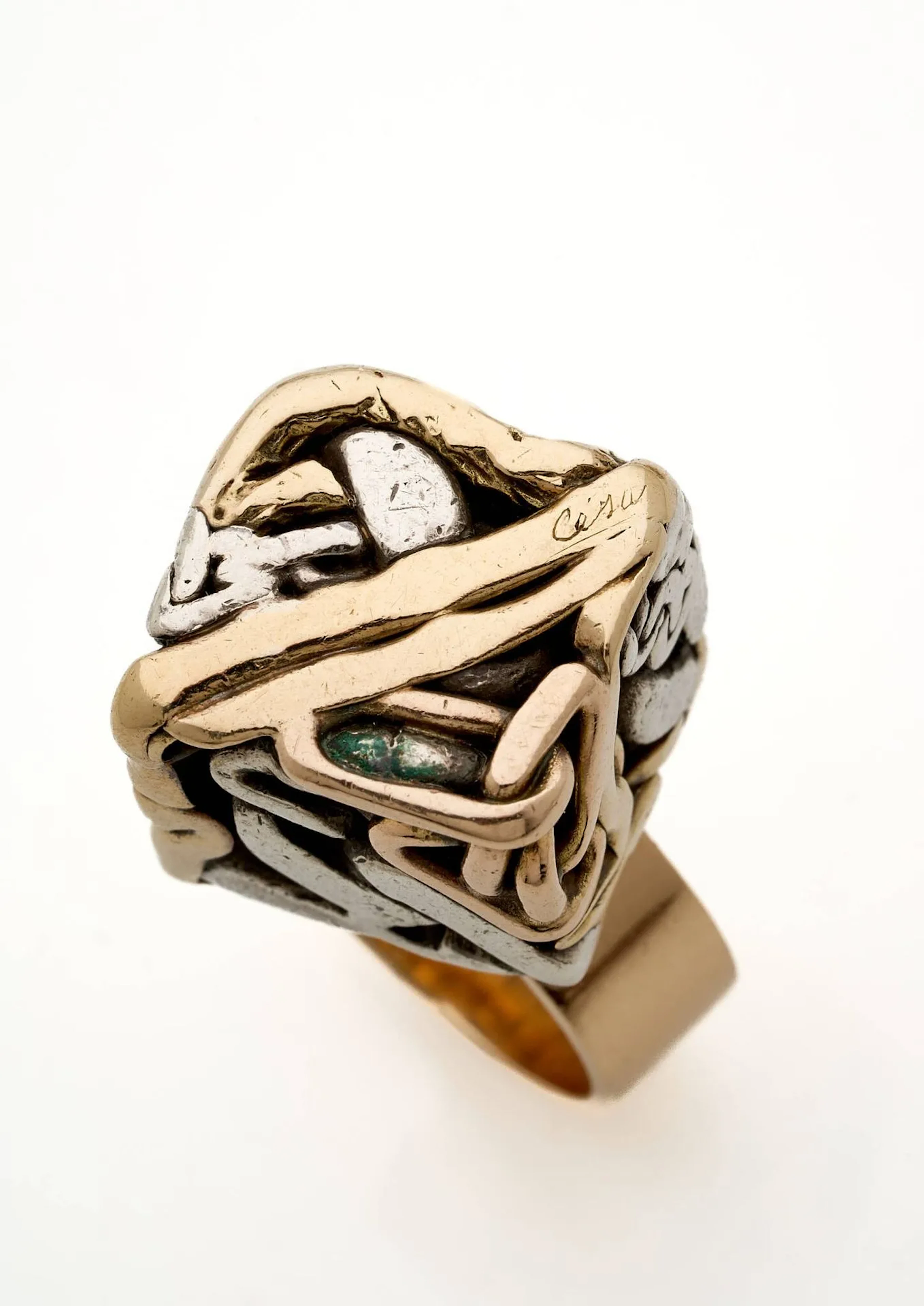 César BALDACCINI dit César (1921 - 1998) "Compression" ring - Lot 236