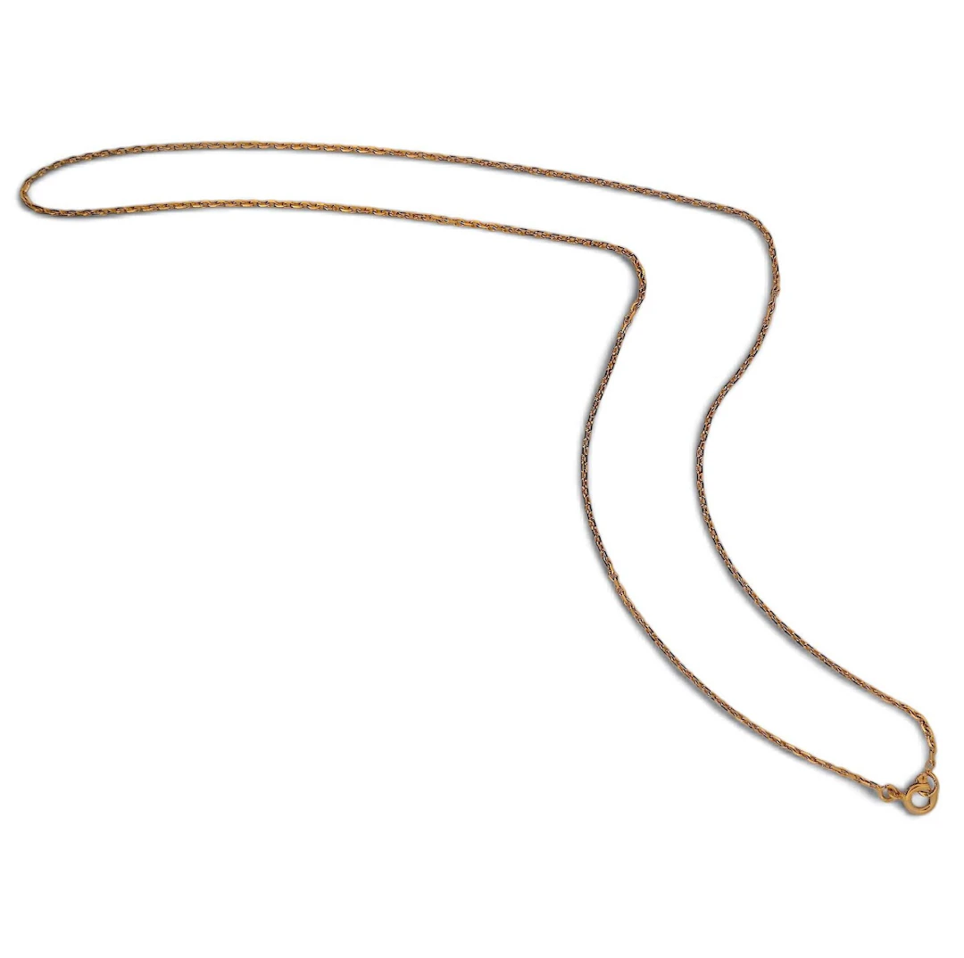 Yellow gold chain (750). - Lot 154