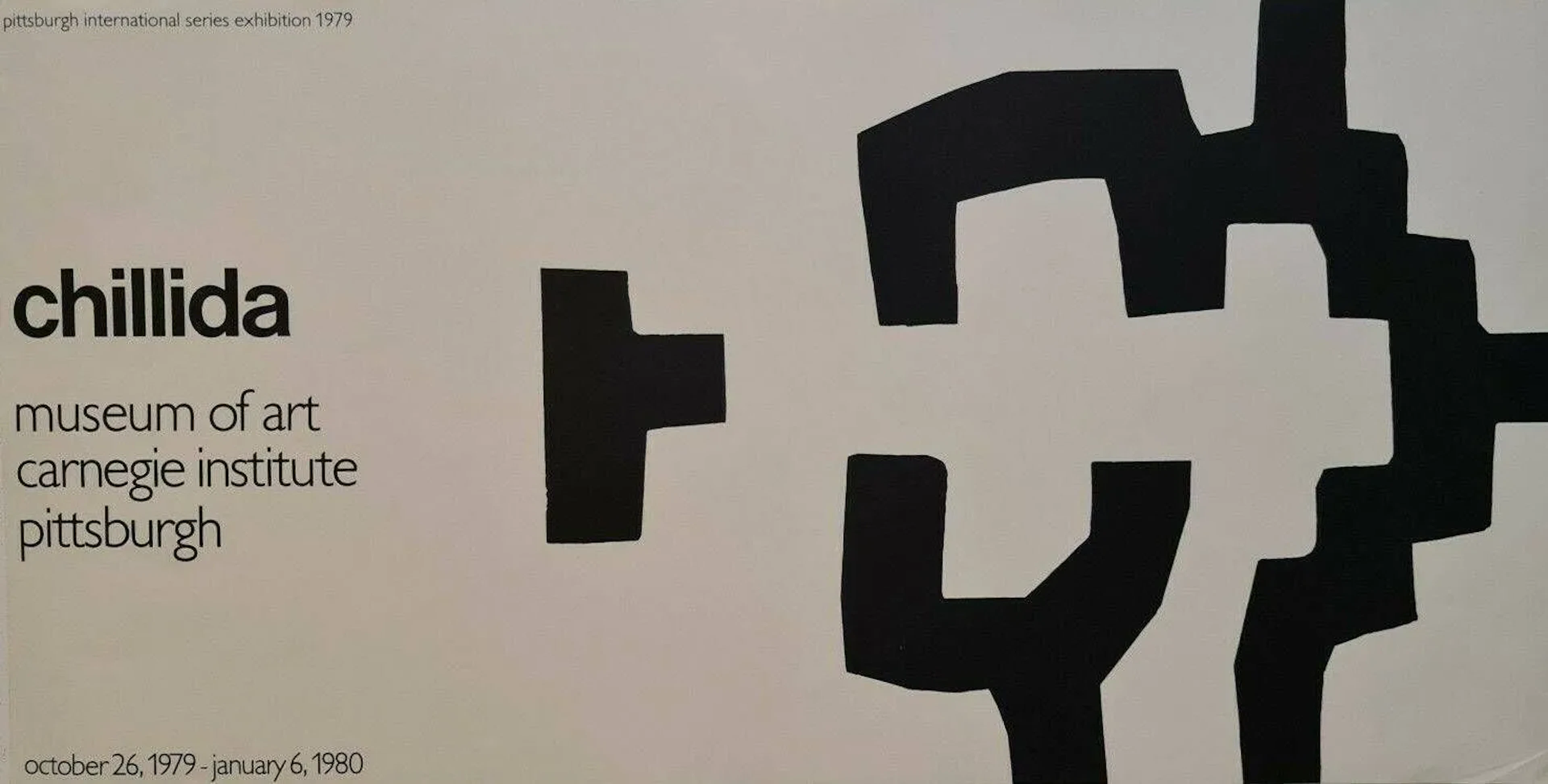 CHILLIDA Eduardo Original lithograph poster, Pittsburg 1979, - Lot 151