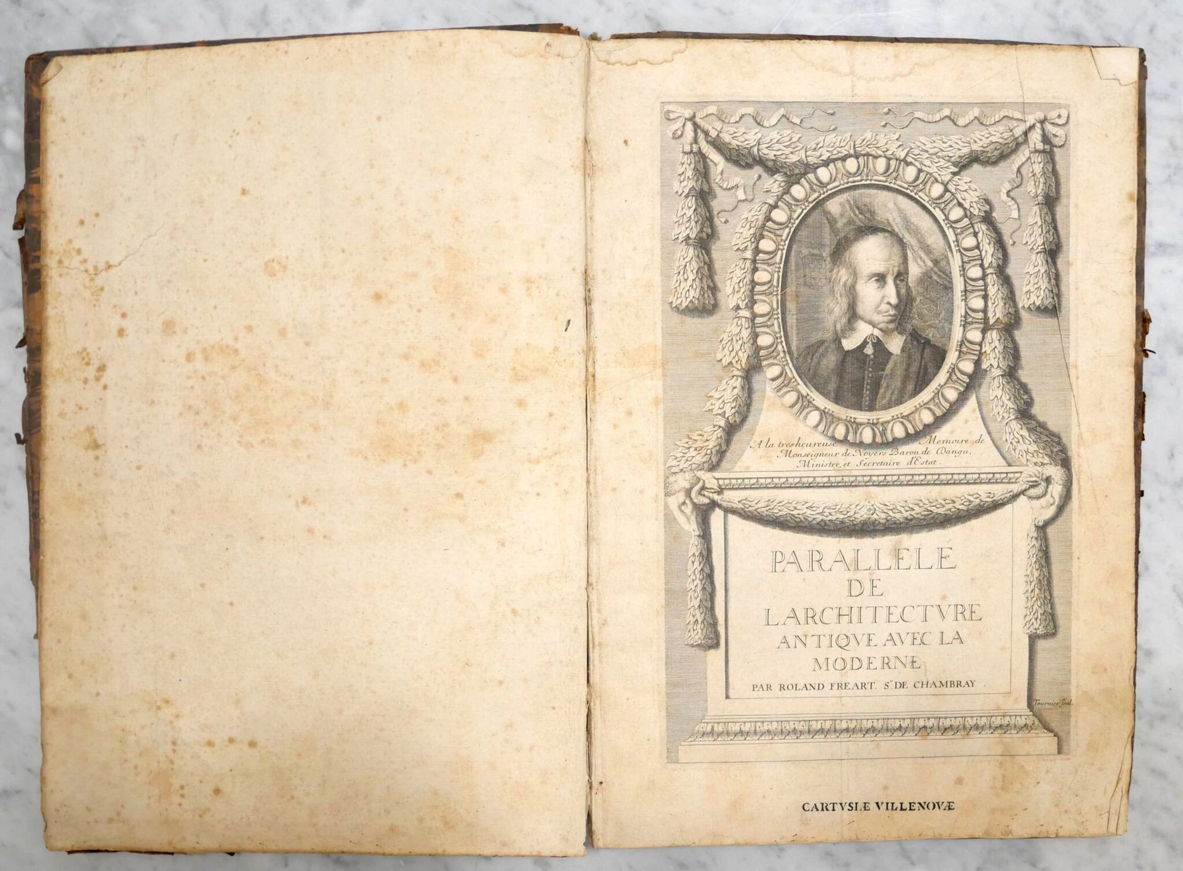 FRÉART DE CHAMBRAY (Roland). A Comparison of Ancient and Mod - Lot 77