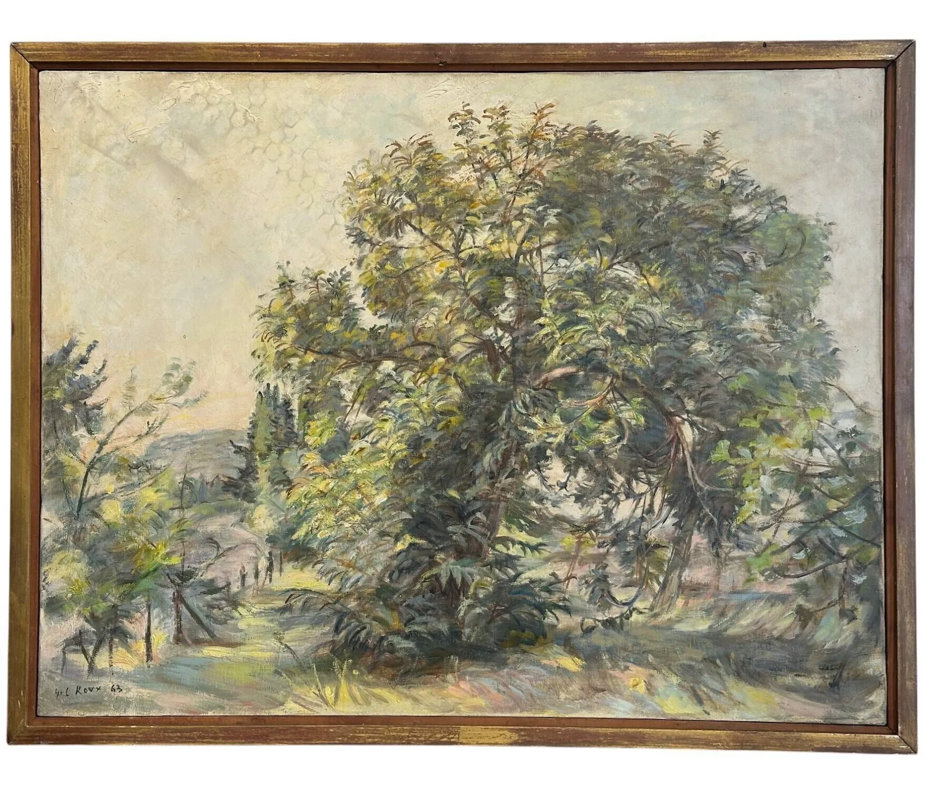 Gaston Louis ROUX (1904-1988) "Le grand chataignier" Oil on - Lot 392