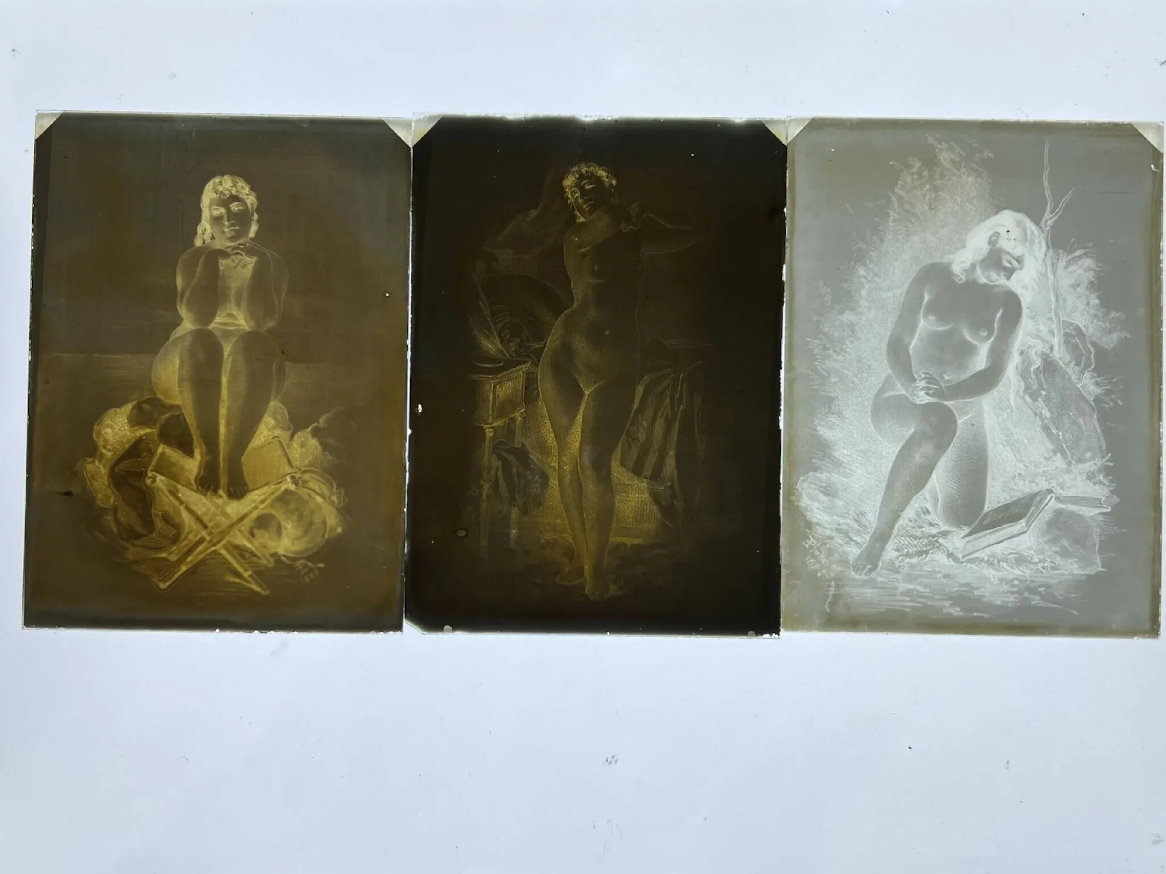 Erotica, erotic visuals, nudes. 19th century. Set of fifteen - Lot 51