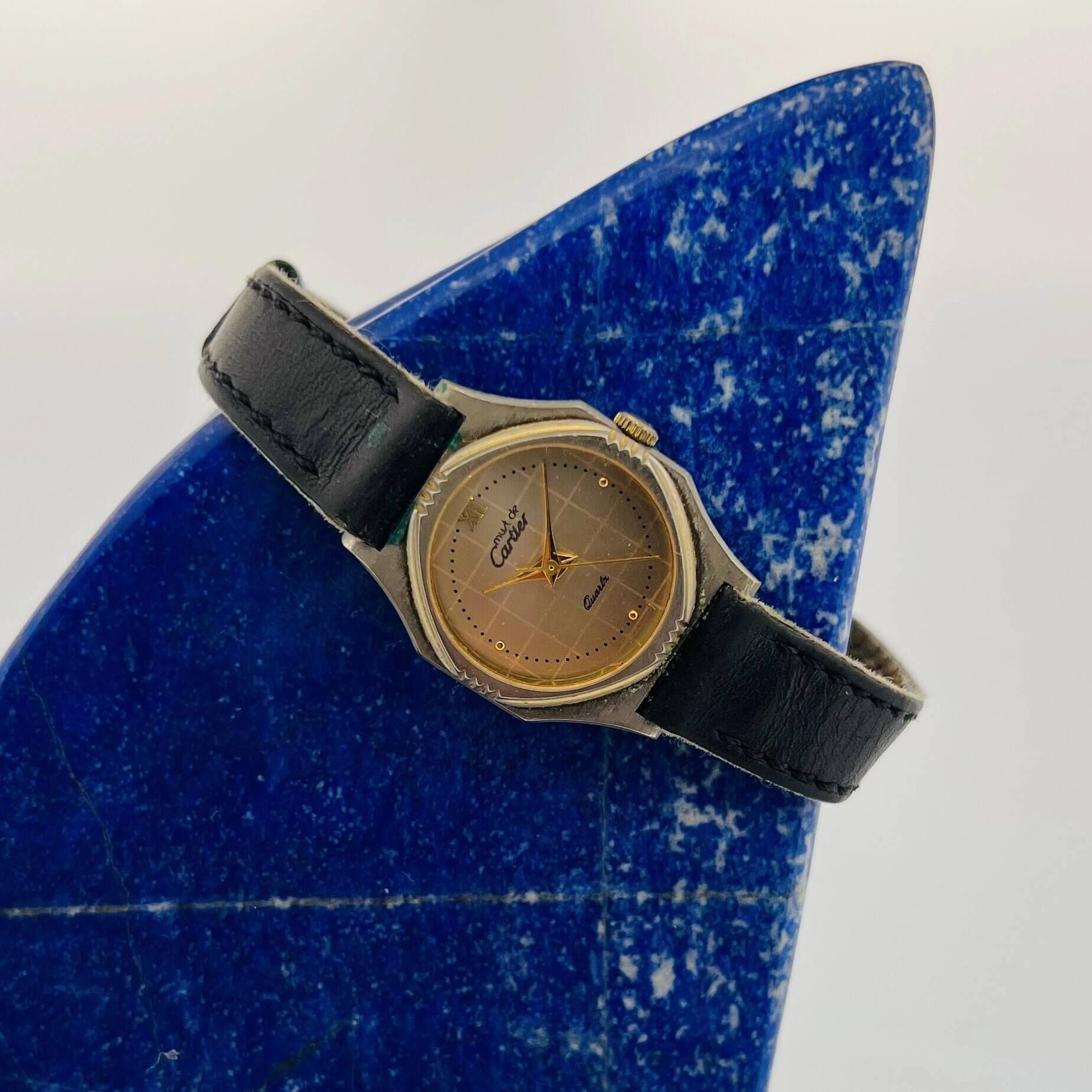 Cartier watch with a 925 sterling silver case and quartz mov - Lot 139