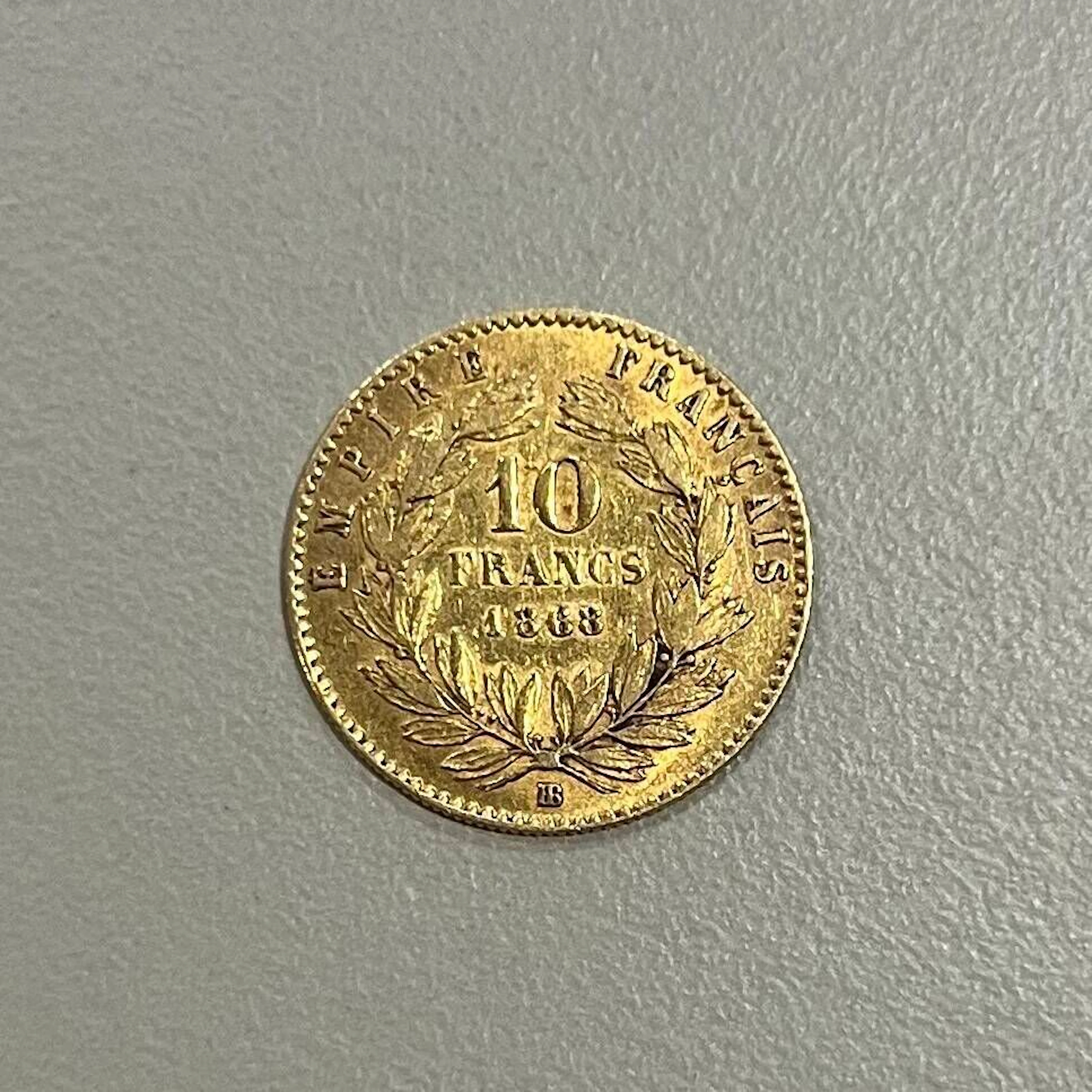 10F Napoleon III coin with laurel wreath (1868 BB), Strasbou - Lot 35