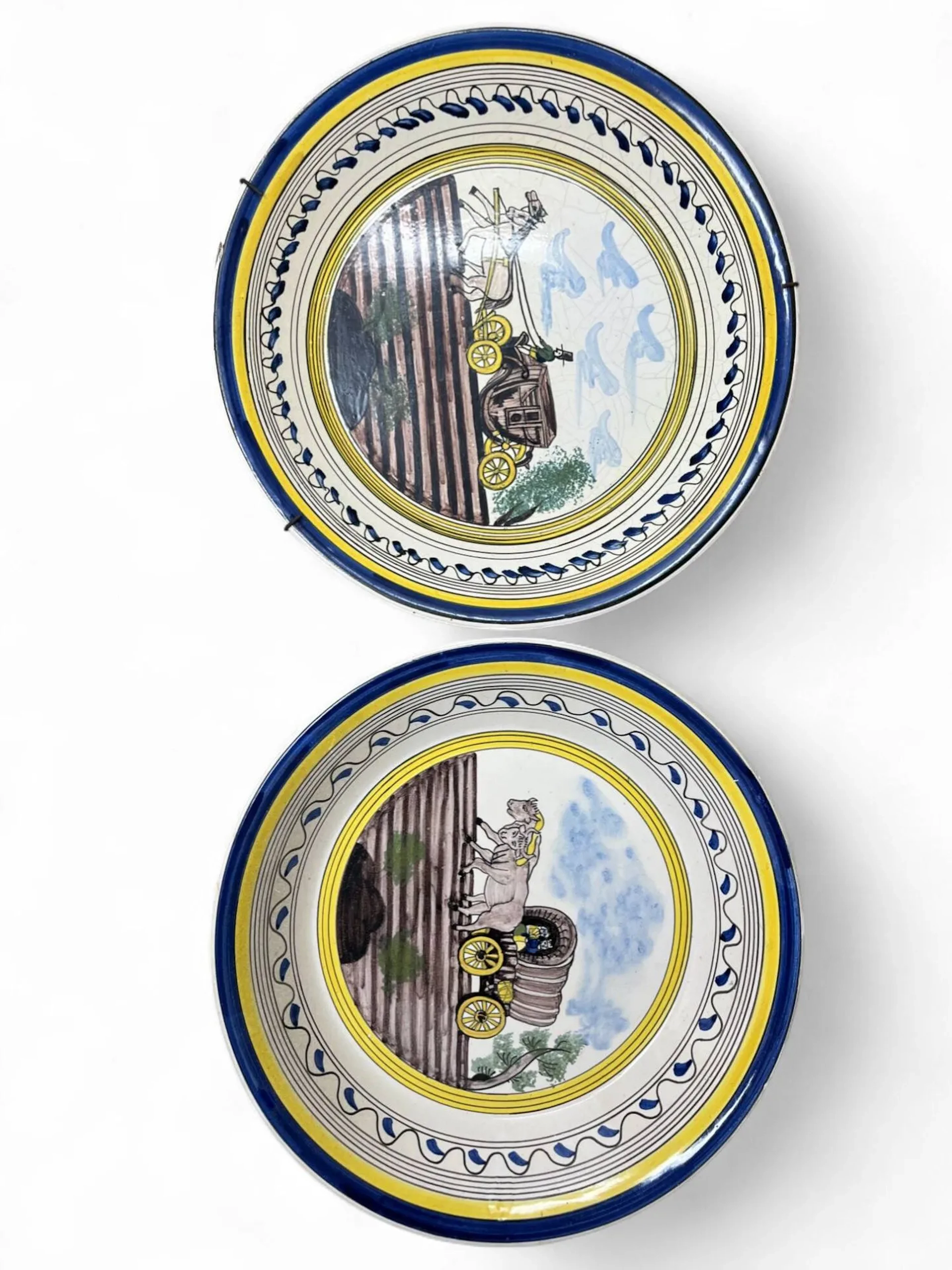 A set of 10 plates from various manufacturers, including pla - Lot 28