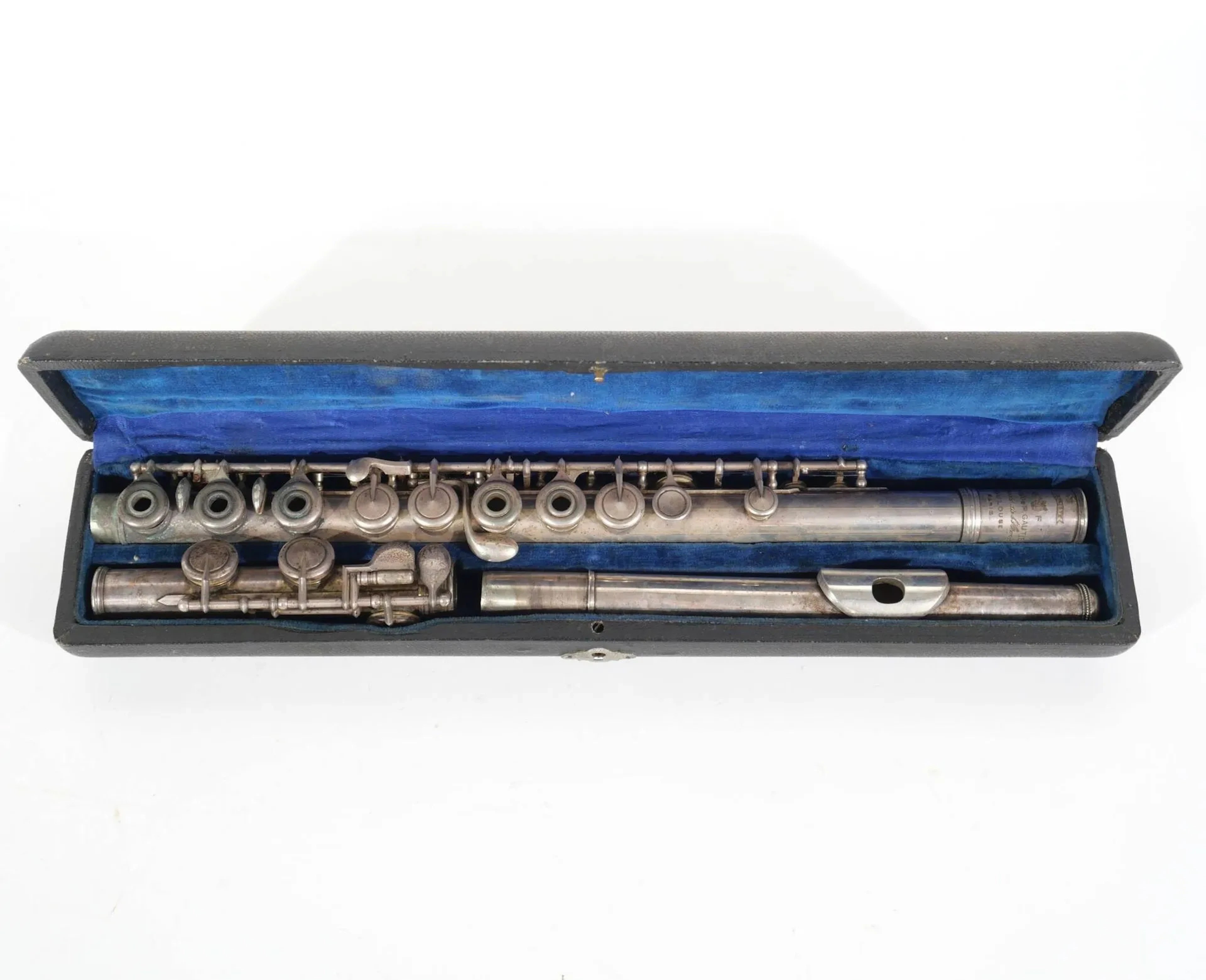 Silver plated transverse flute - Lot 517