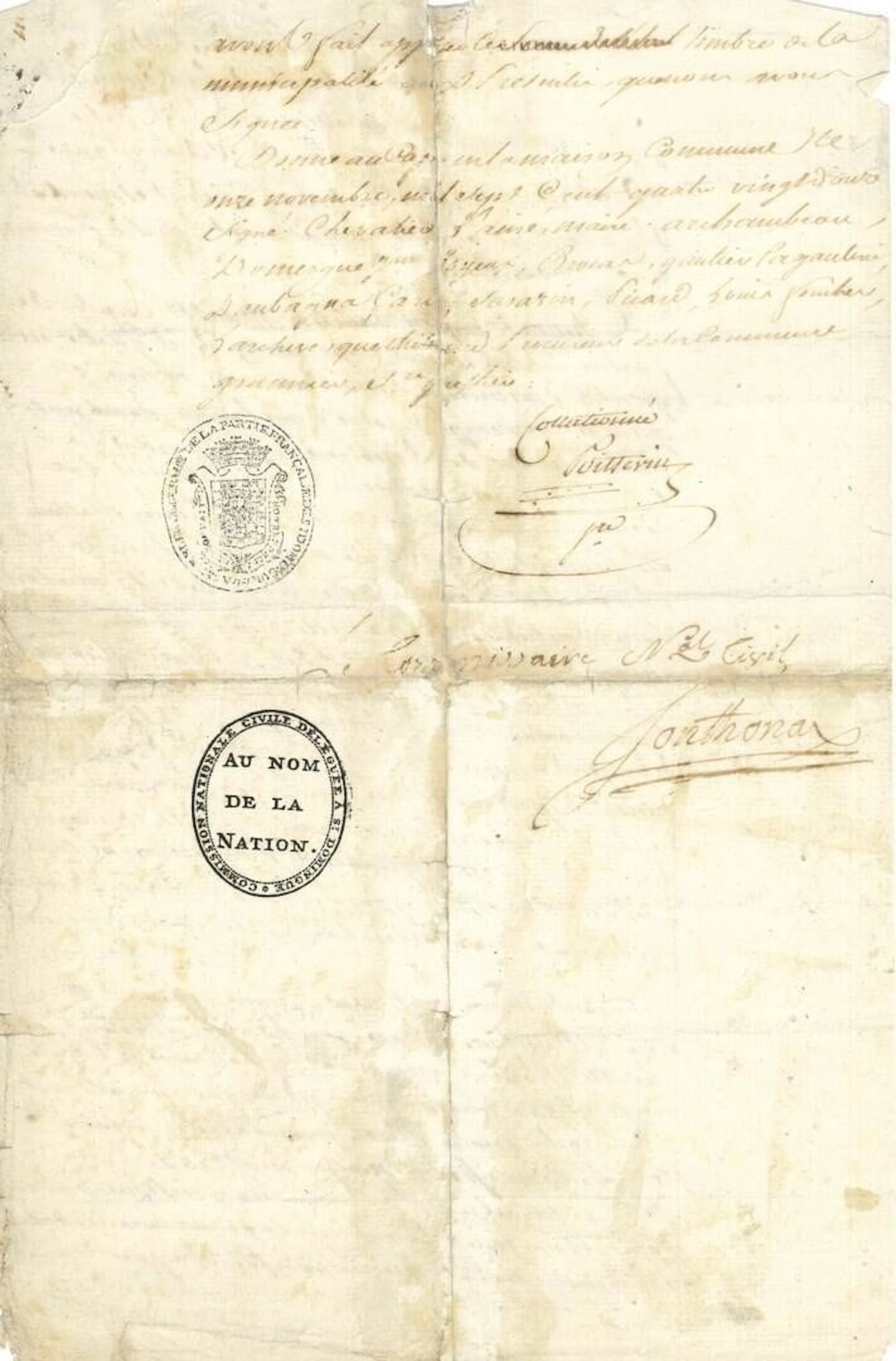 Léger-Félicité SONTHONAX (1763-1813) civil governor in Saint - Lot 106