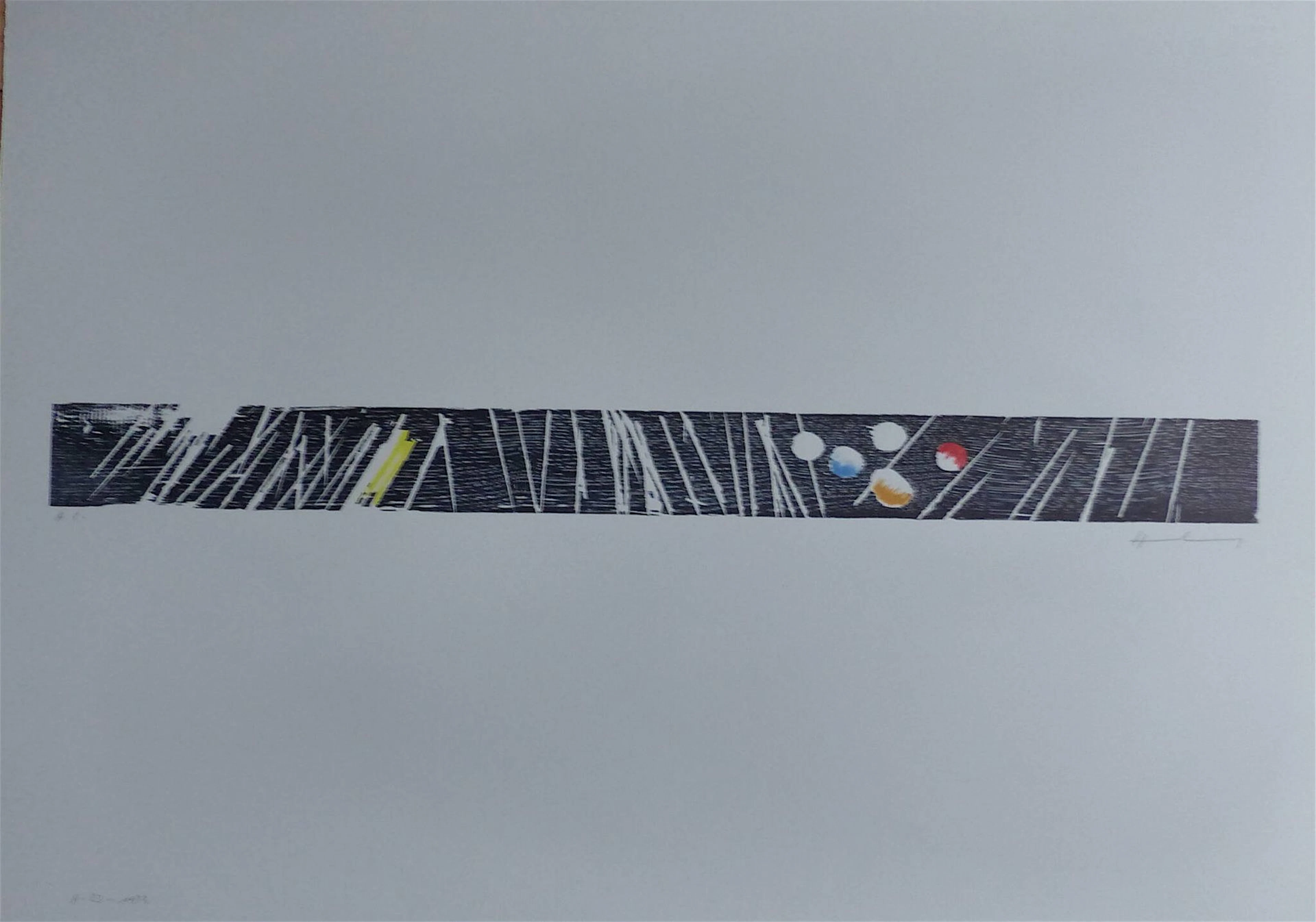 HARTUNG Hans Etching and stencil 1973, signed lower right, j - Lot 170