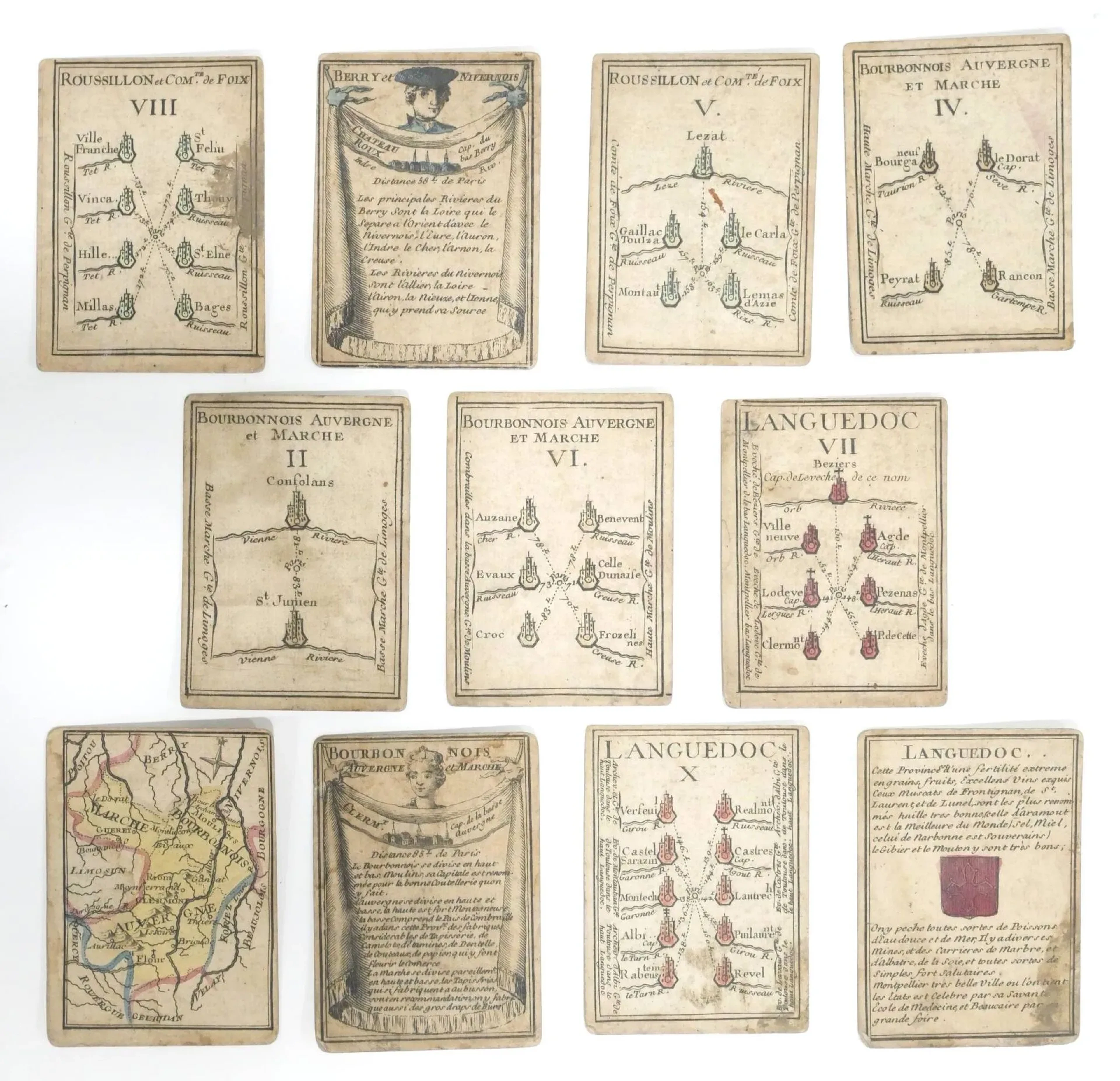 Eleven maps from a set of fifty-six maps for learning geogra - Lot 340