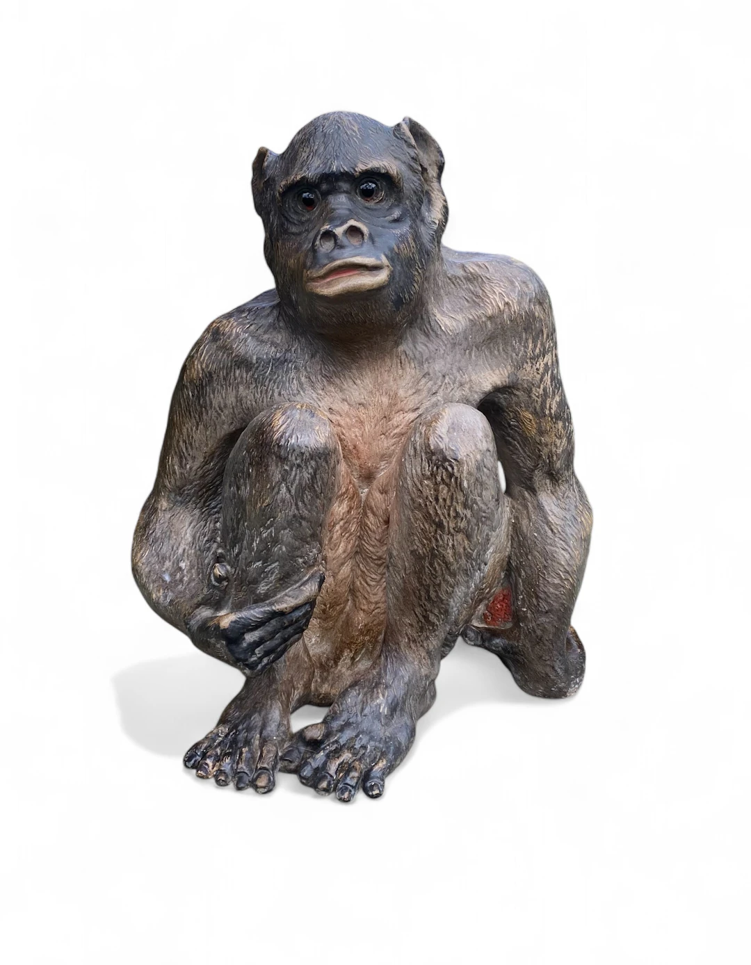 Austrian terracotta Chimpanzee, c. 1890.