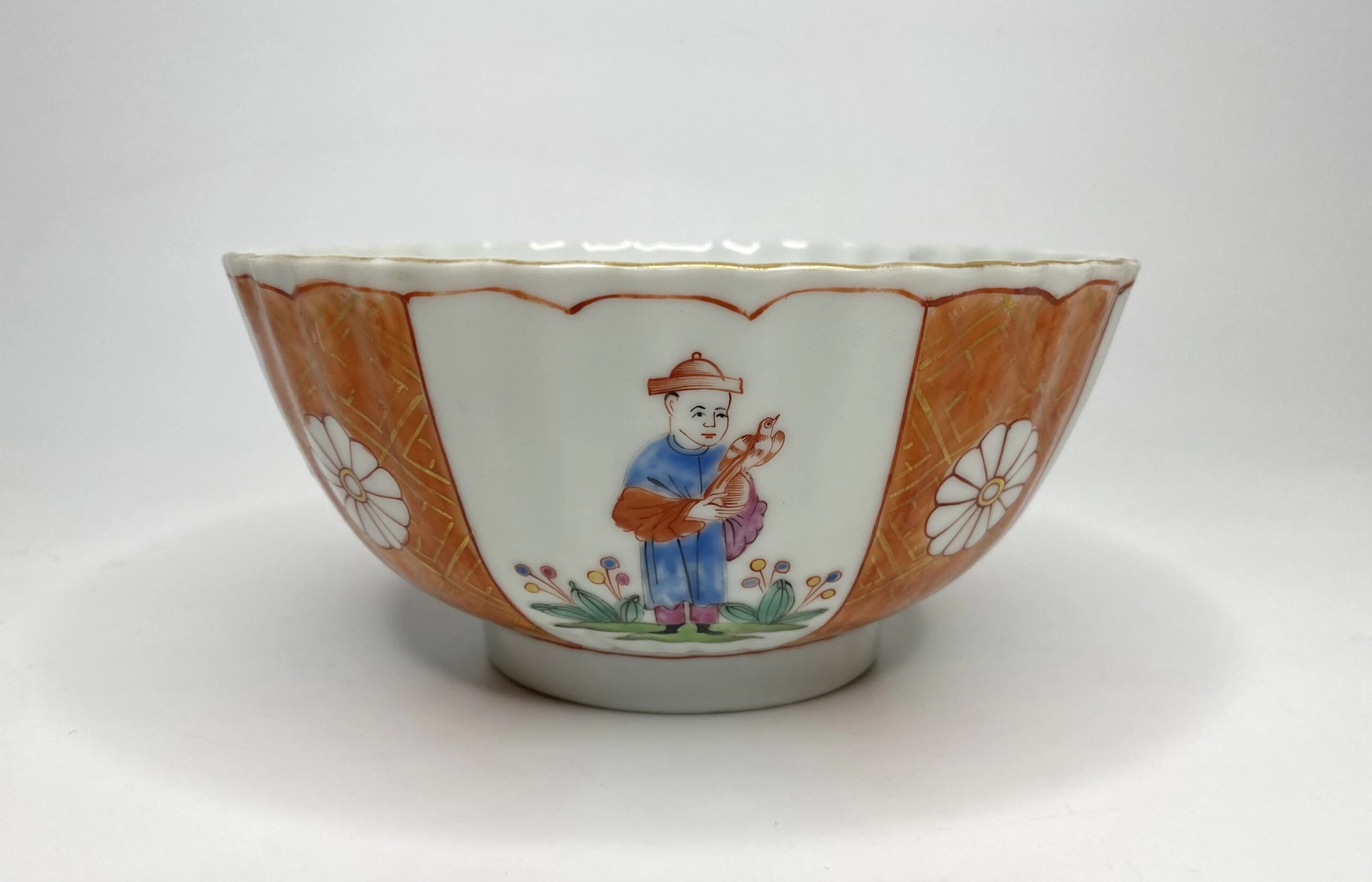 James Giles workshop decorated Chinese porcelain bowl, c. 1765.