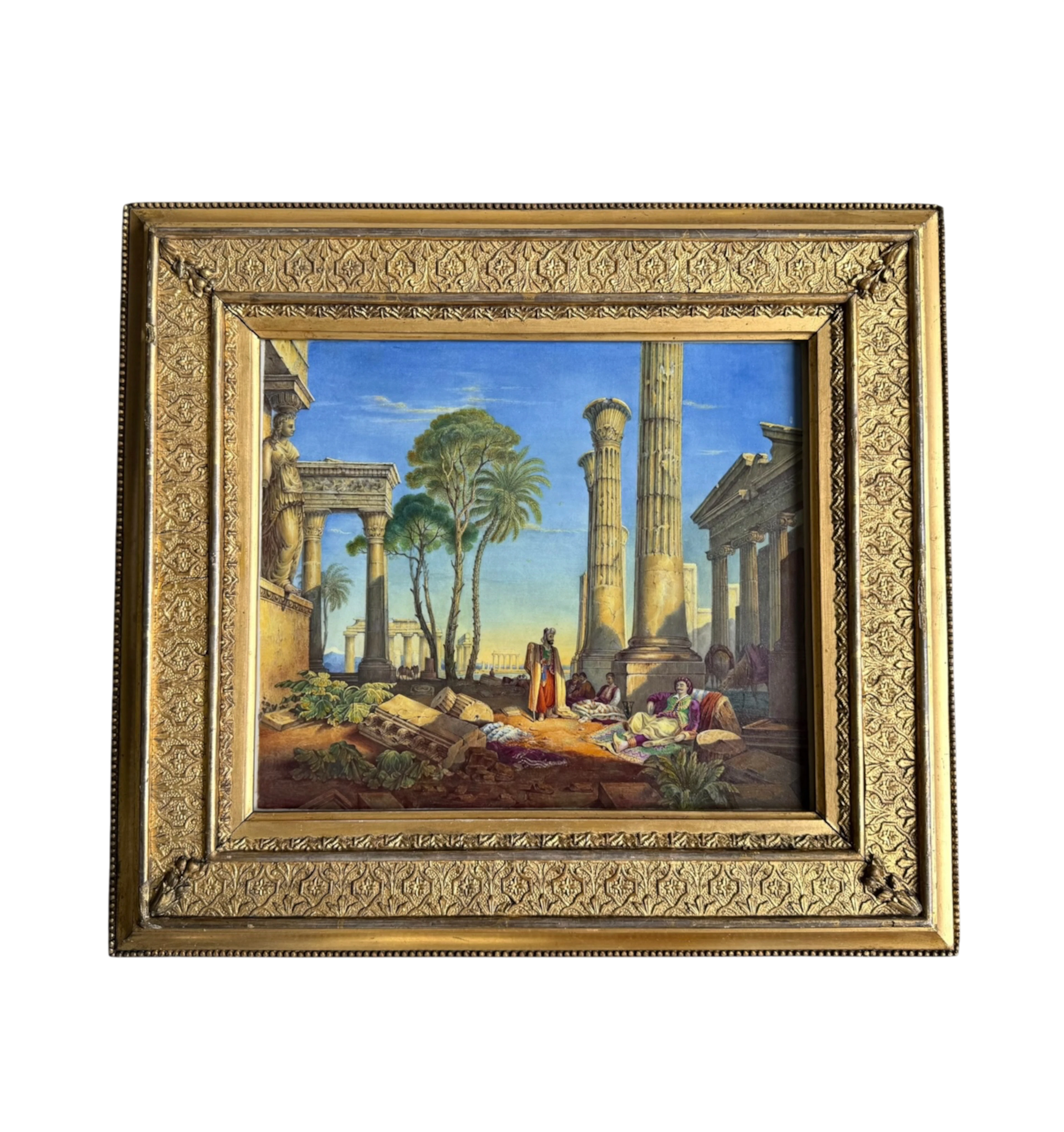 English porcelain plaque ‘Byron’s Dream’, c. 1835.