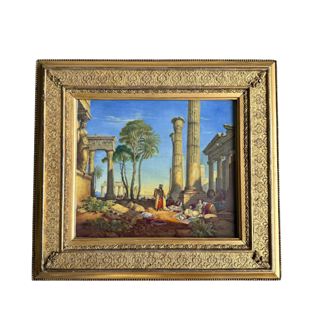 English porcelain plaque ‘Byron’s Dream’, c. 1835.
