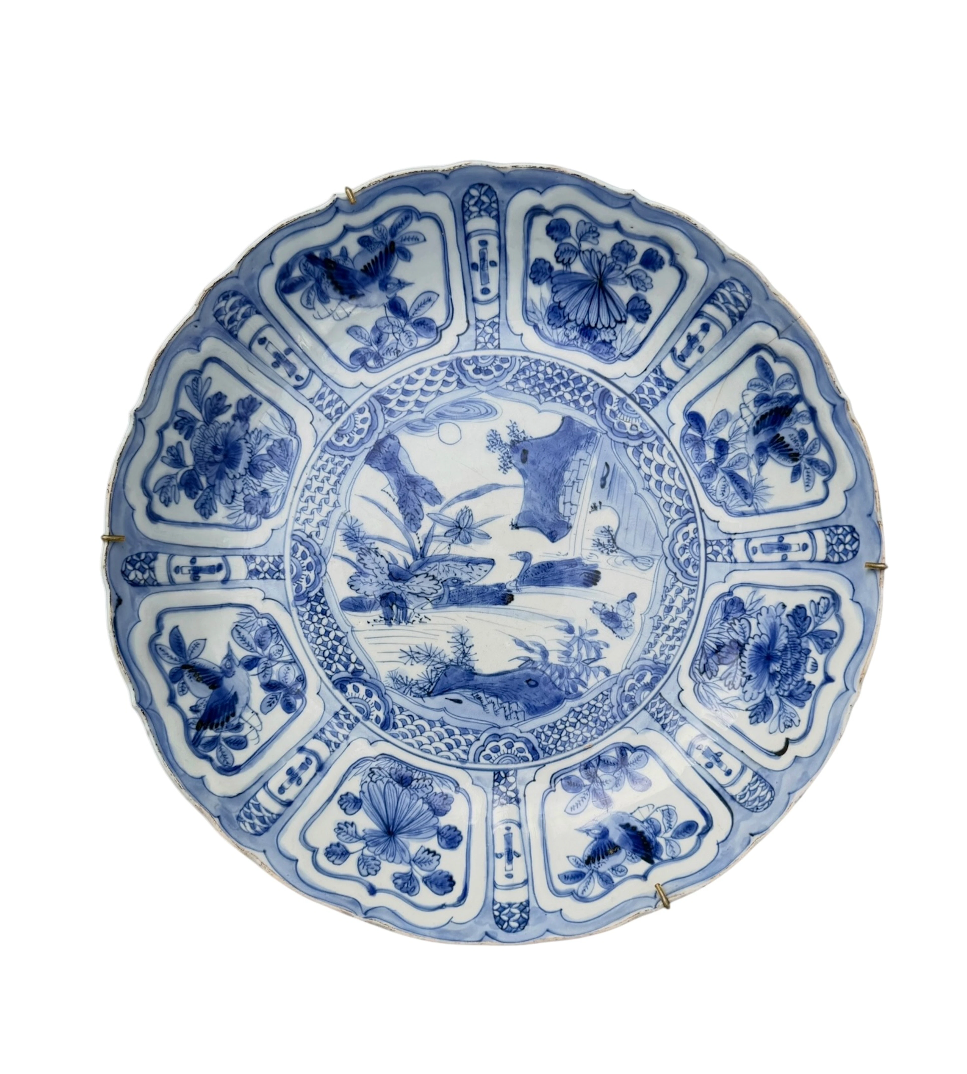 Chinese Kraak porcelain dish, c. 1580, Wanli Period.