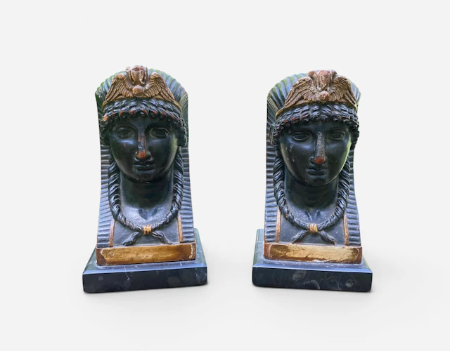 Pair of English carved wood Sphinxes, Thomas Hope, c. 1810.