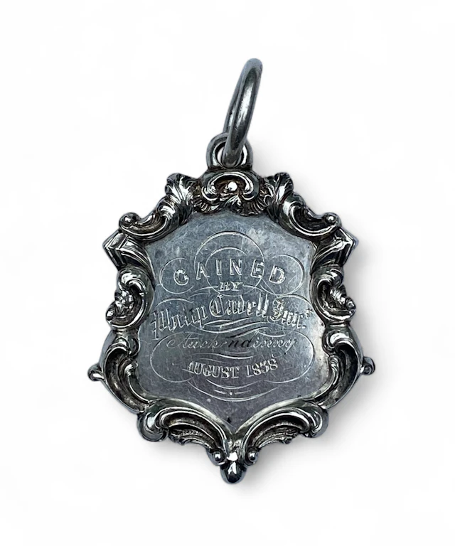 Scottish silver agricultural show medal, Edinburgh, 1838.