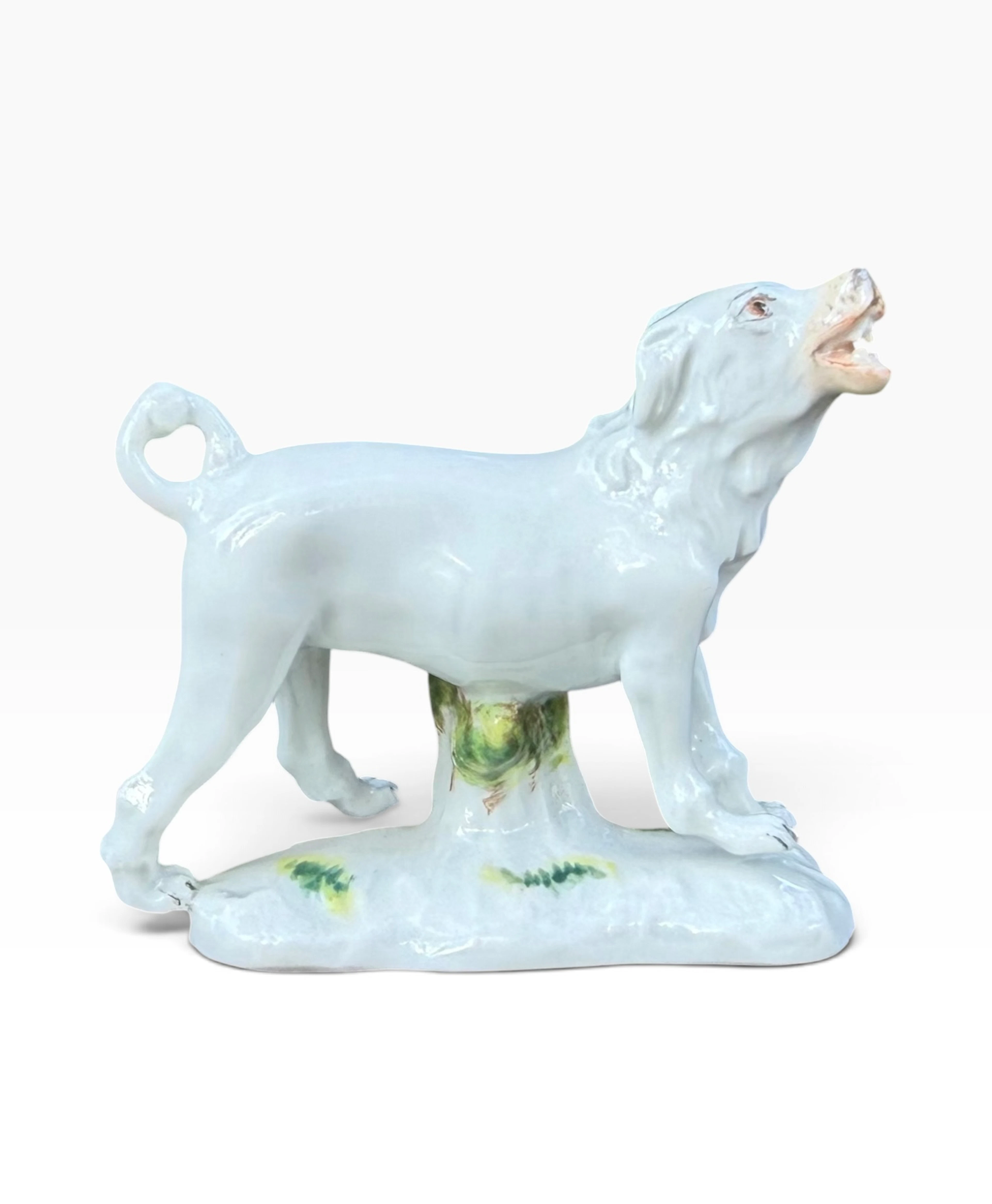 Meissen porcelain dog, c. 1910.