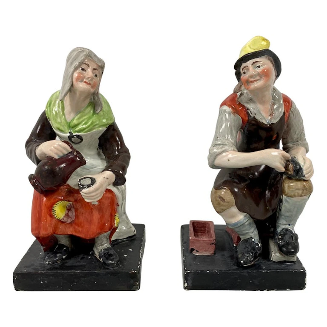 Pair of Staffirdshire Figures ‘Jobson & Nell’, Enoch Wood, circa 1820