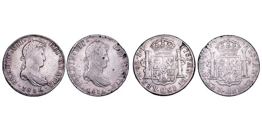 FERNANDO VII, 1808-1833. MESSICO. Lotto di due monete.