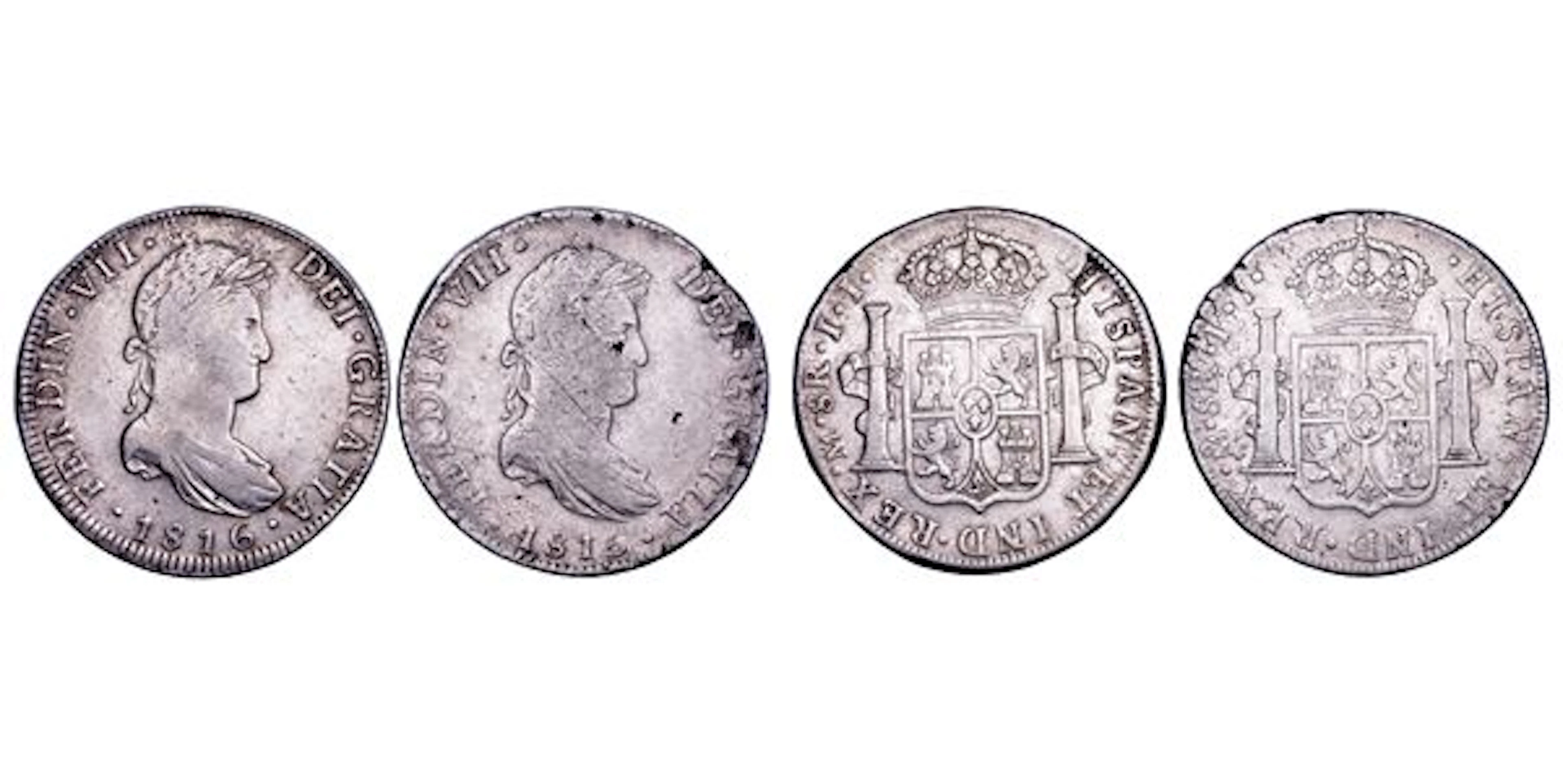 FERNANDO VII, 1808-1833. MESSICO. Lotto di due monete.