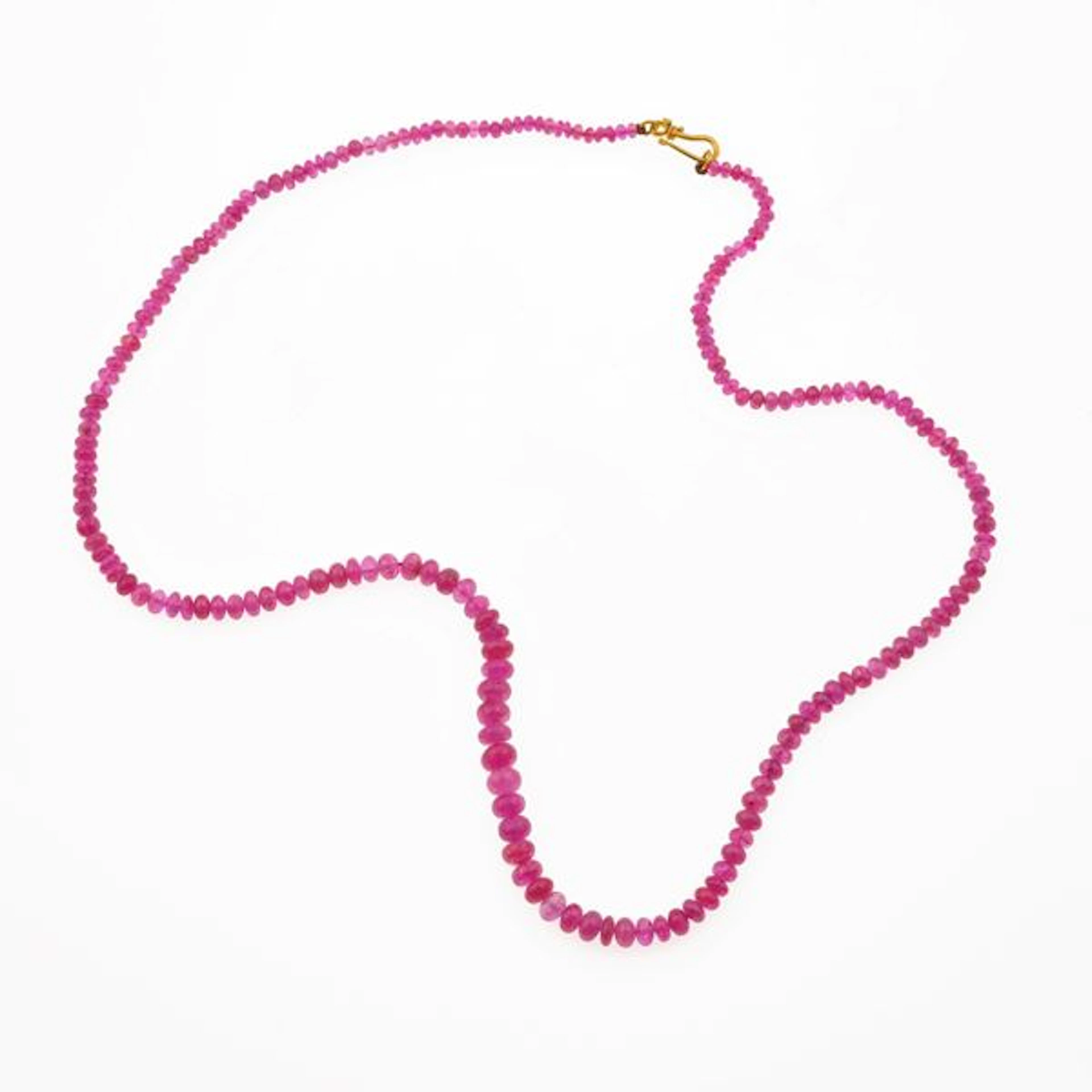 Ruby and gold necklace