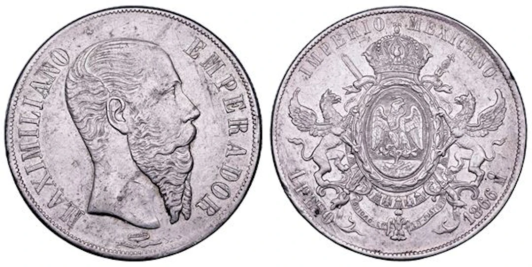 MESSICO. SECONDO IMPERO MESSICANO. MASSIMILIANO I D'ASBURGO, 1864-1867.
