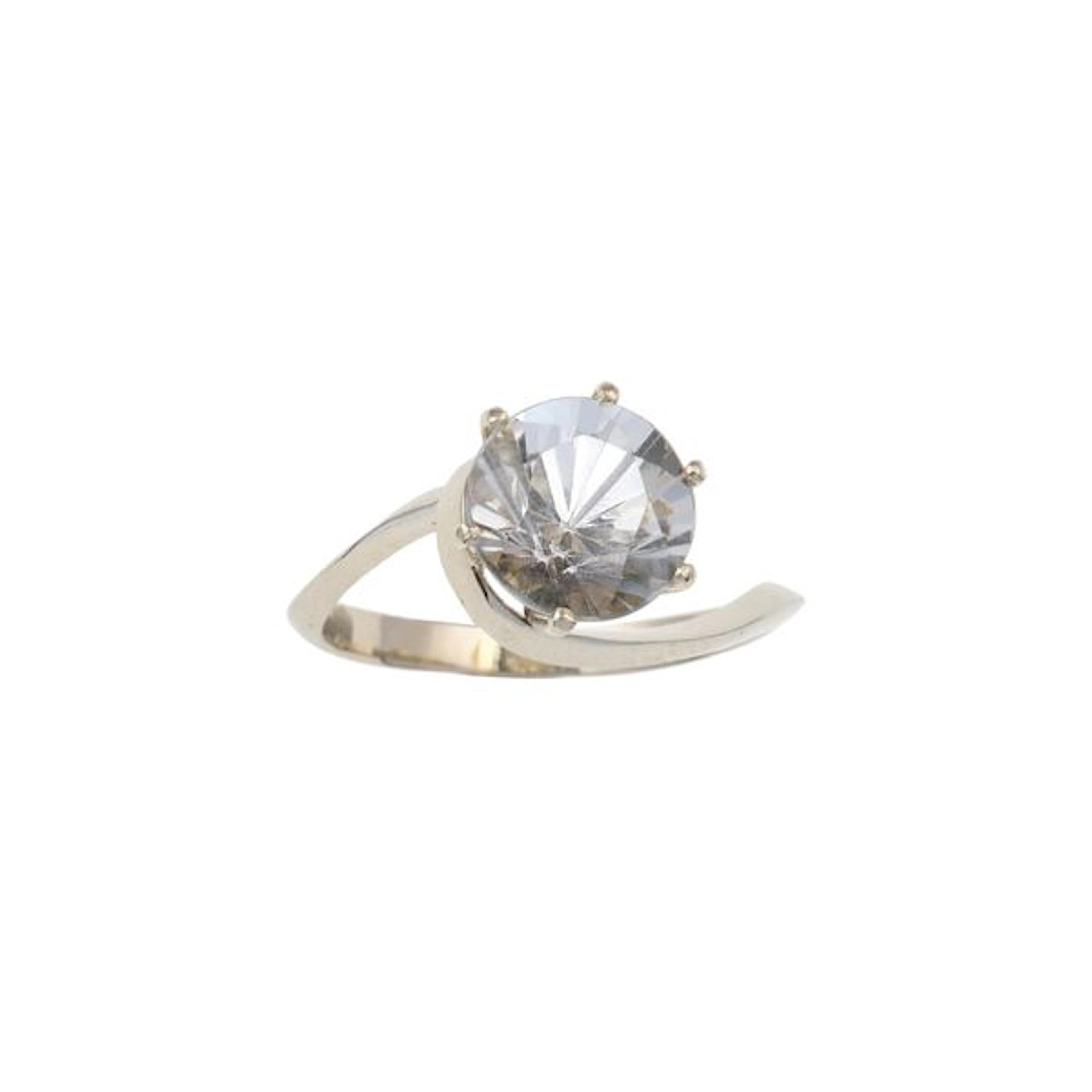 Synthetic gemstone and gold ring