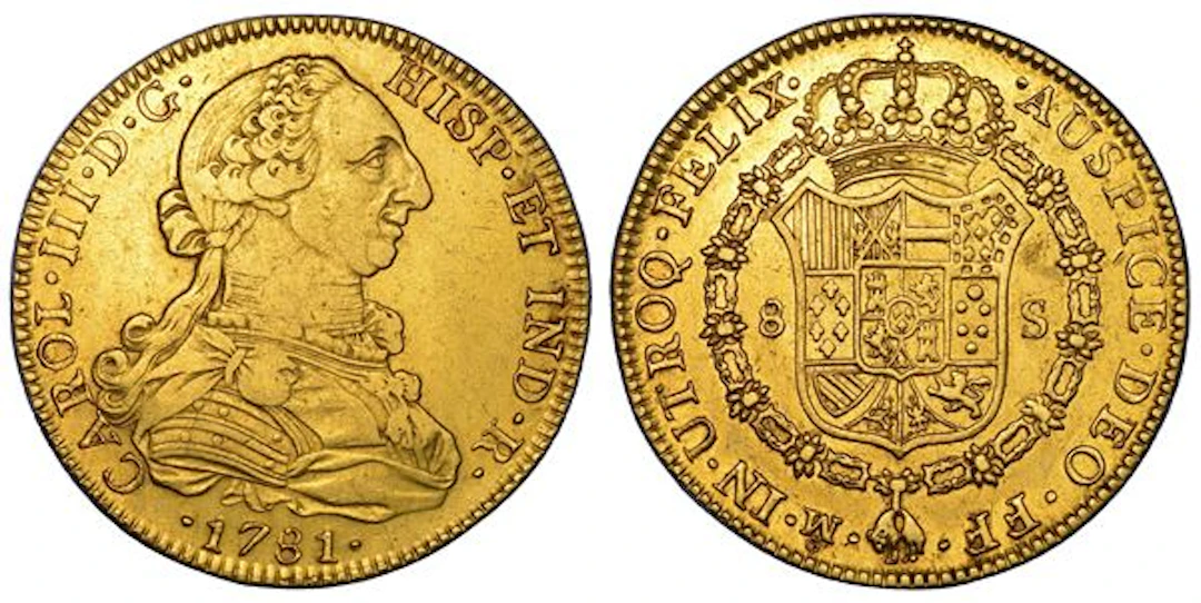 CARLOS III, 1759-1788. MESSICO. 8 escudos 1781. Città del Messico.