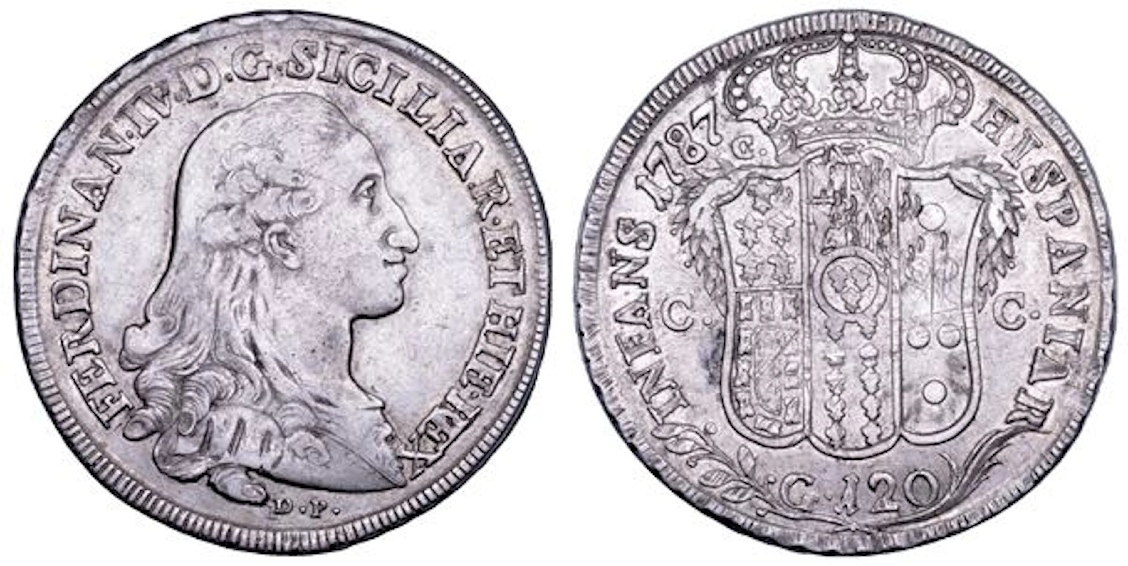 NAPOLI. FERDINANDO IV DI BORBONE, 1759-1799. I PERIODO. Piastra da