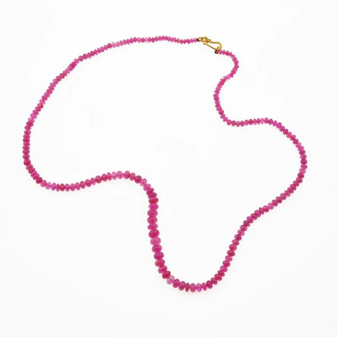 Ruby and gold necklace